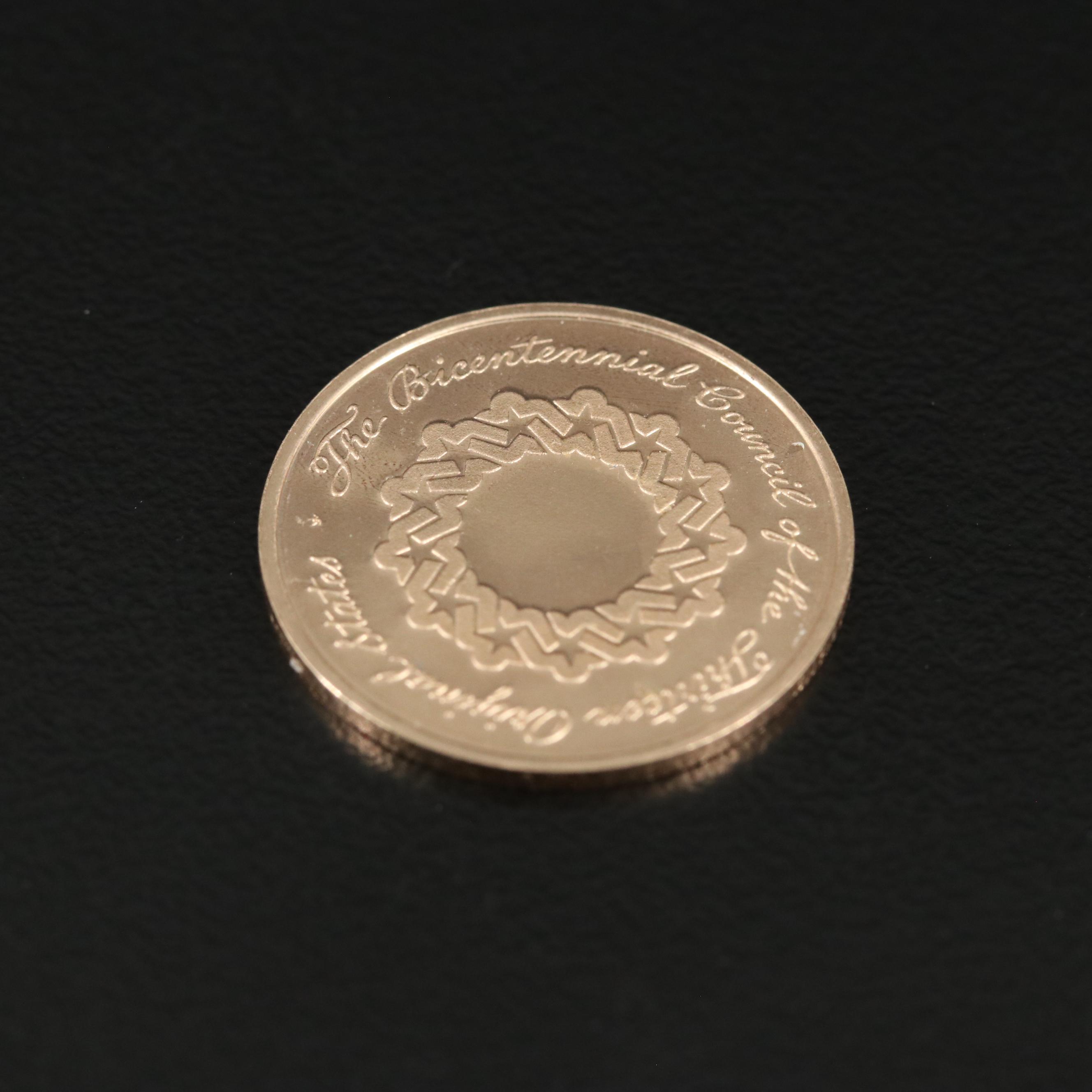 U.S. Bicentennial Gold Commemorative Coin