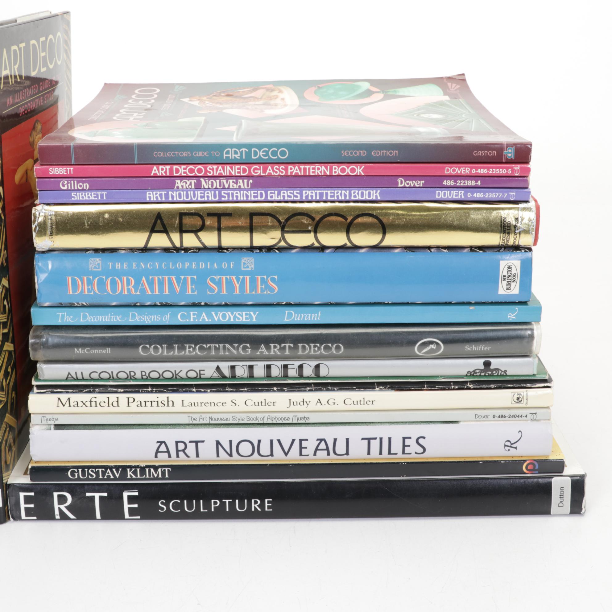 Art Deco and Art Nouveau History and Art Reference Books