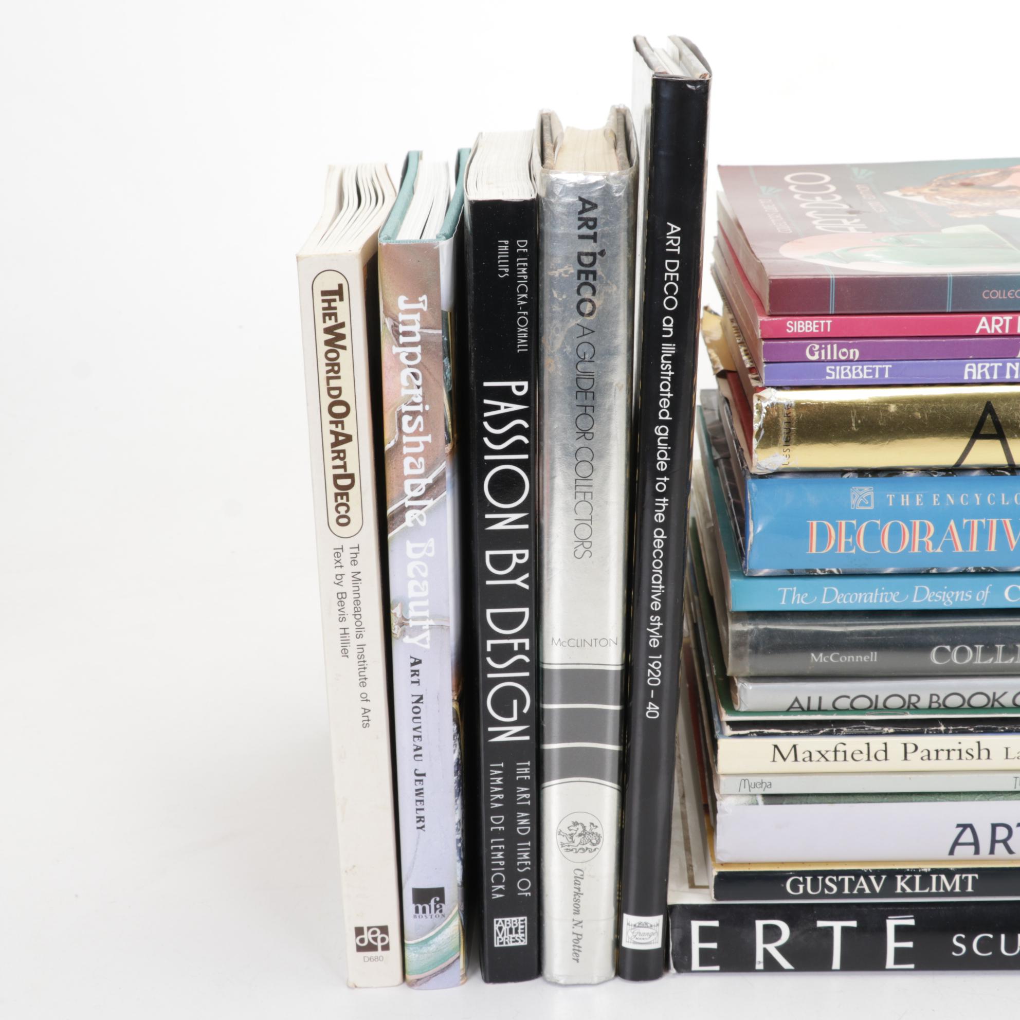 Art Deco and Art Nouveau History and Art Reference Books