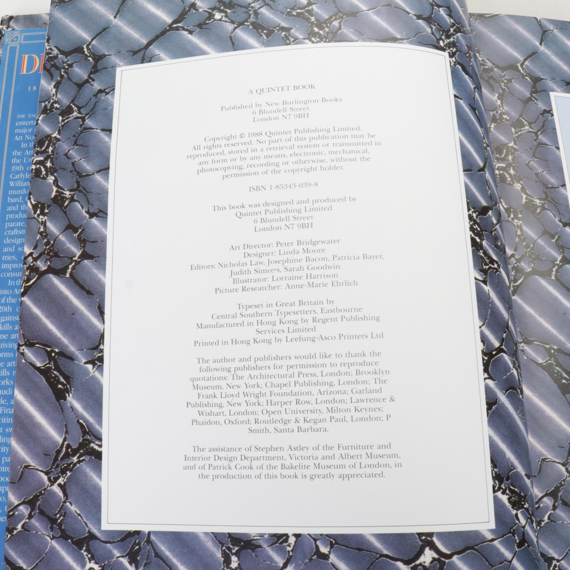 Art Deco and Art Nouveau History and Art Reference Books