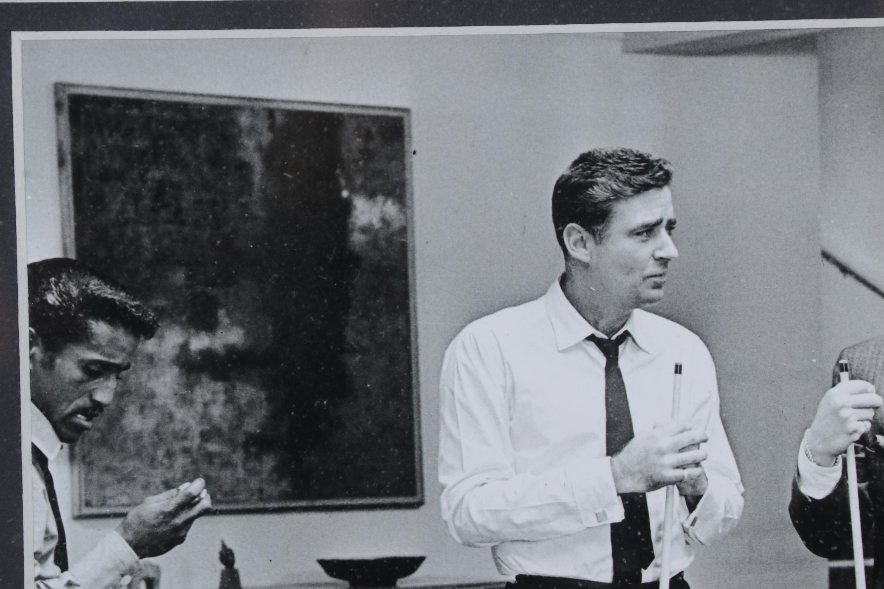 The Rat Pack "Oceans Eleven" Pool Cue Shadow Box