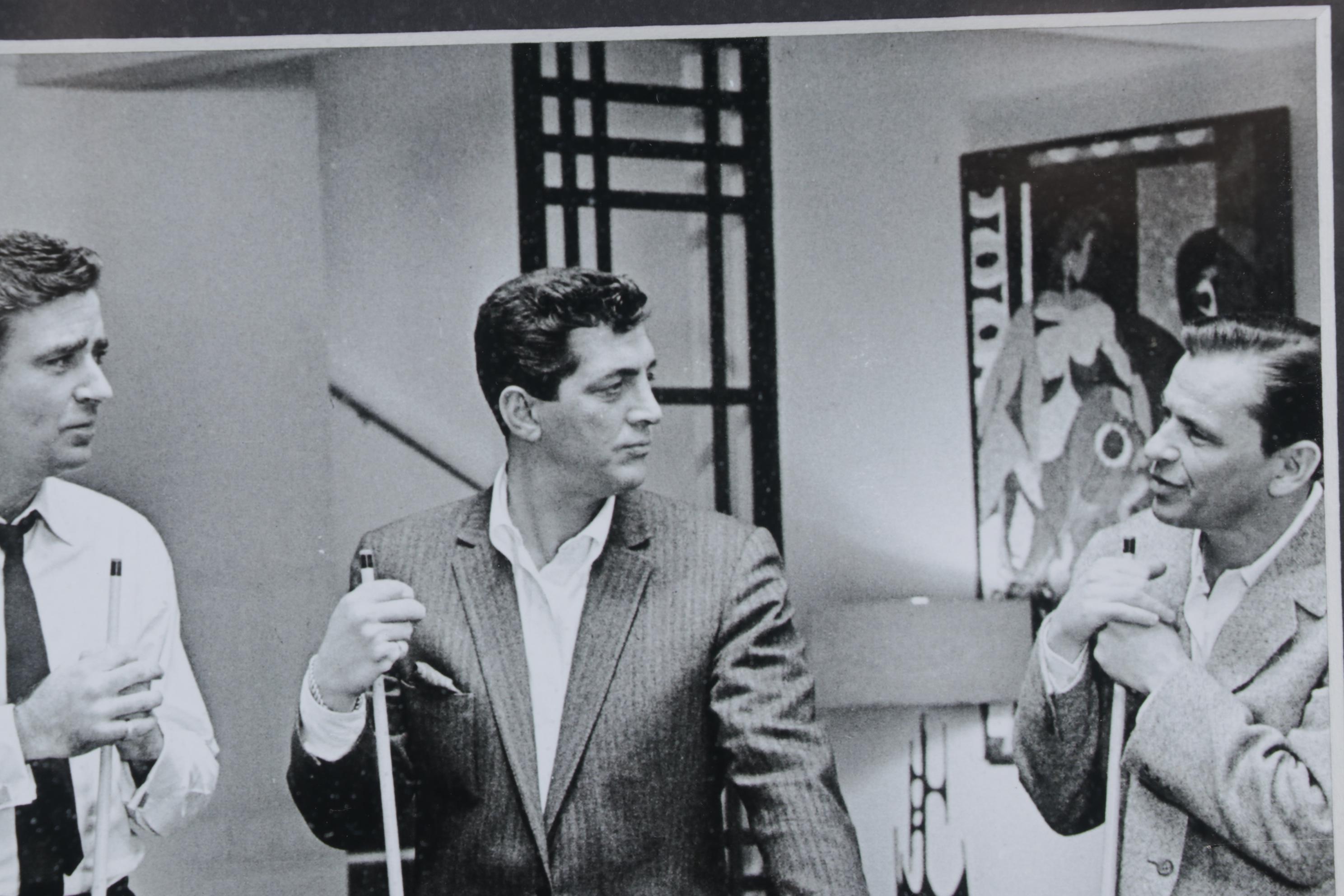 The Rat Pack "Oceans Eleven" Pool Cue Shadow Box