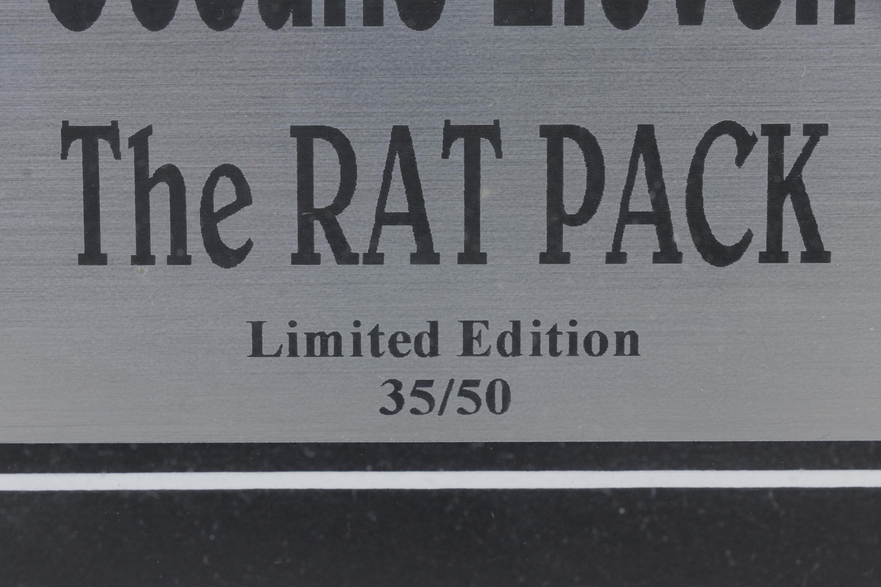 The Rat Pack "Oceans Eleven" Pool Cue Shadow Box