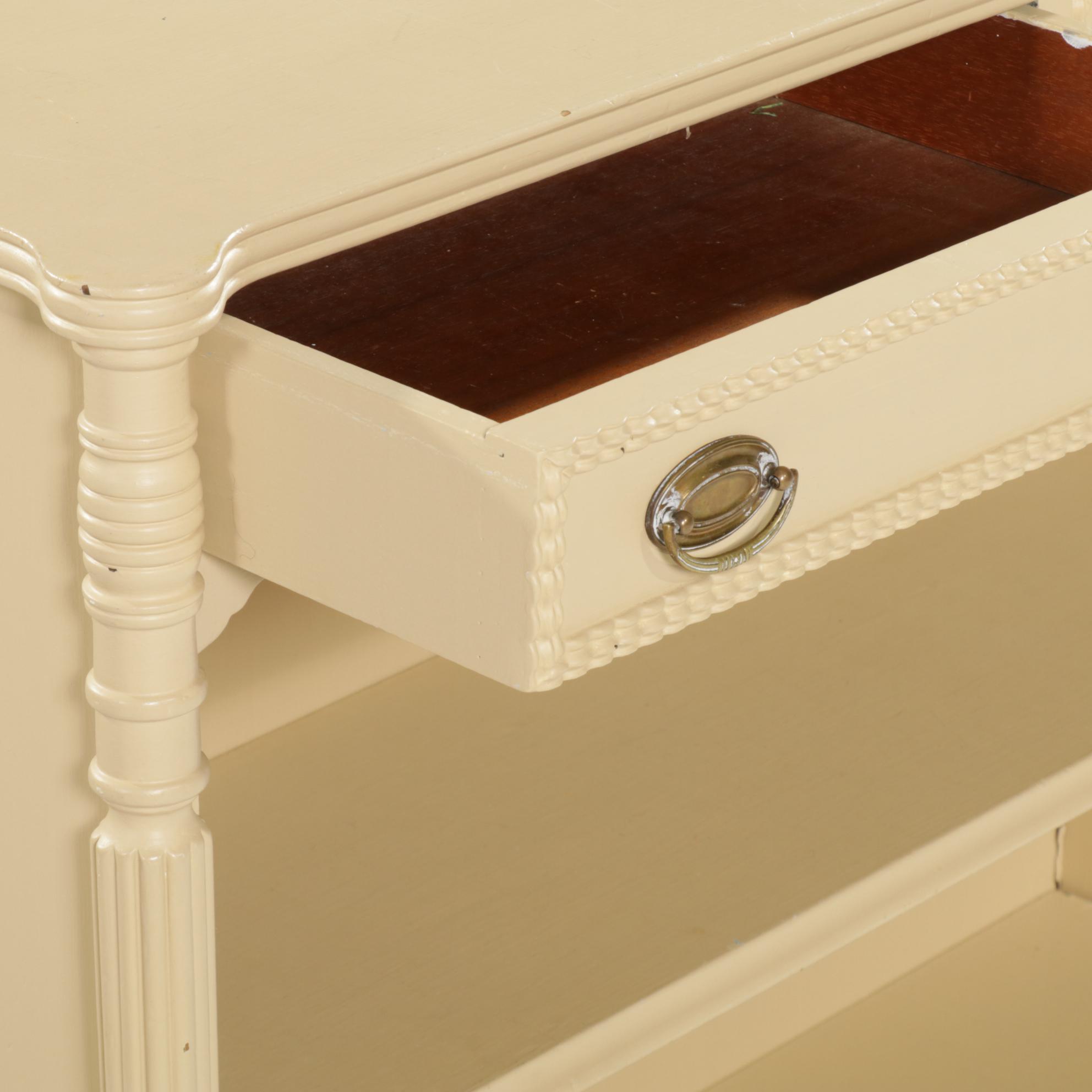 Colonial Mfg. Co. Painted Mahogany Shelf