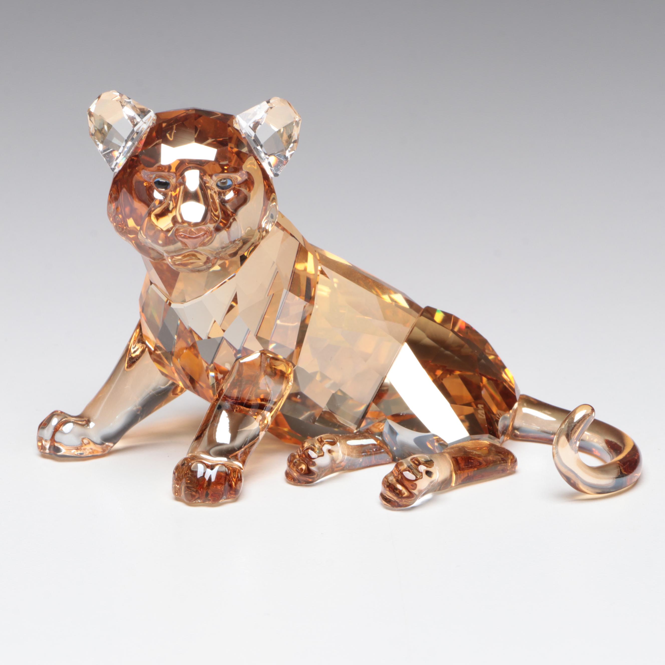 Swarovski Crystal Companion Tiger Cub Figurine