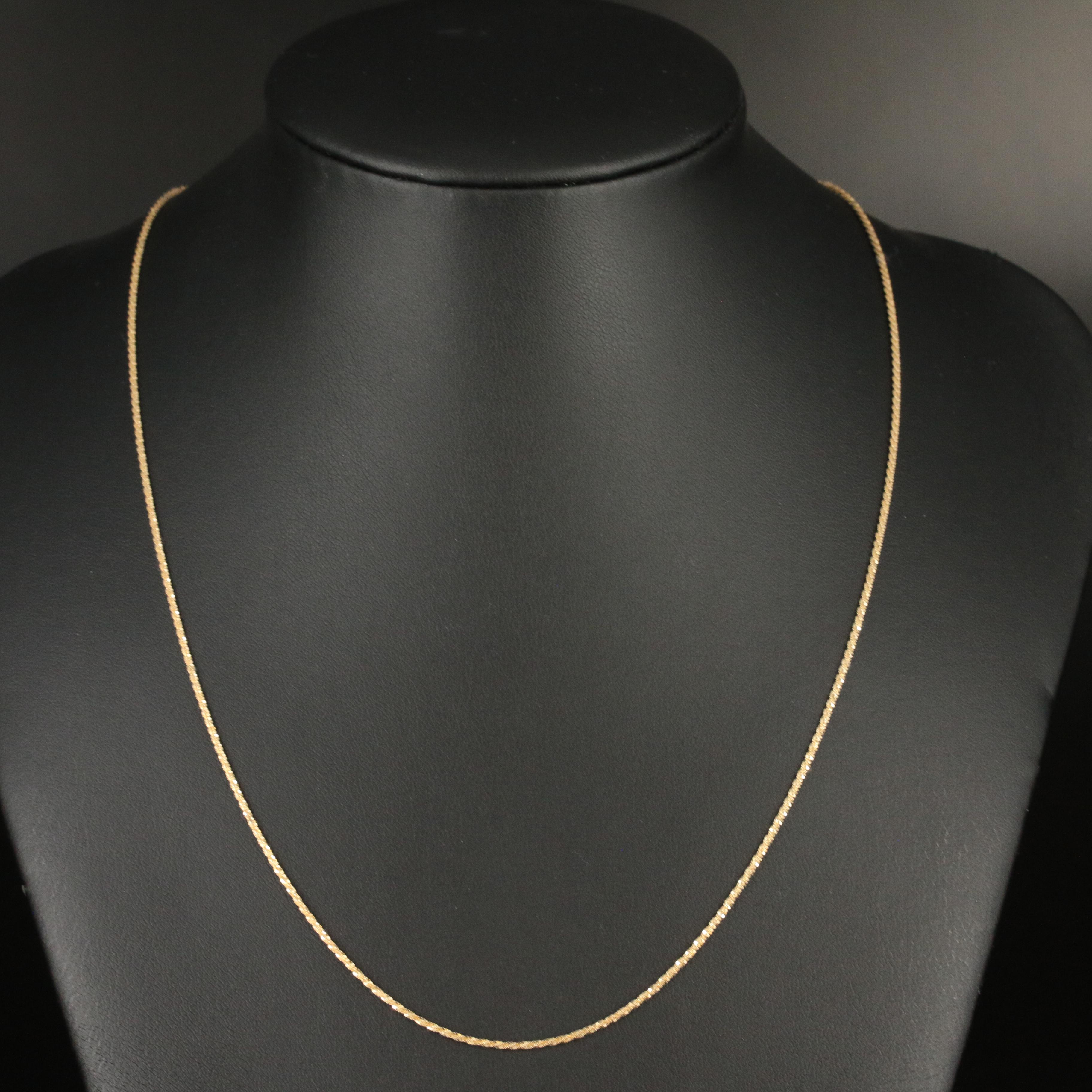 14K Sparkle Chain Necklace