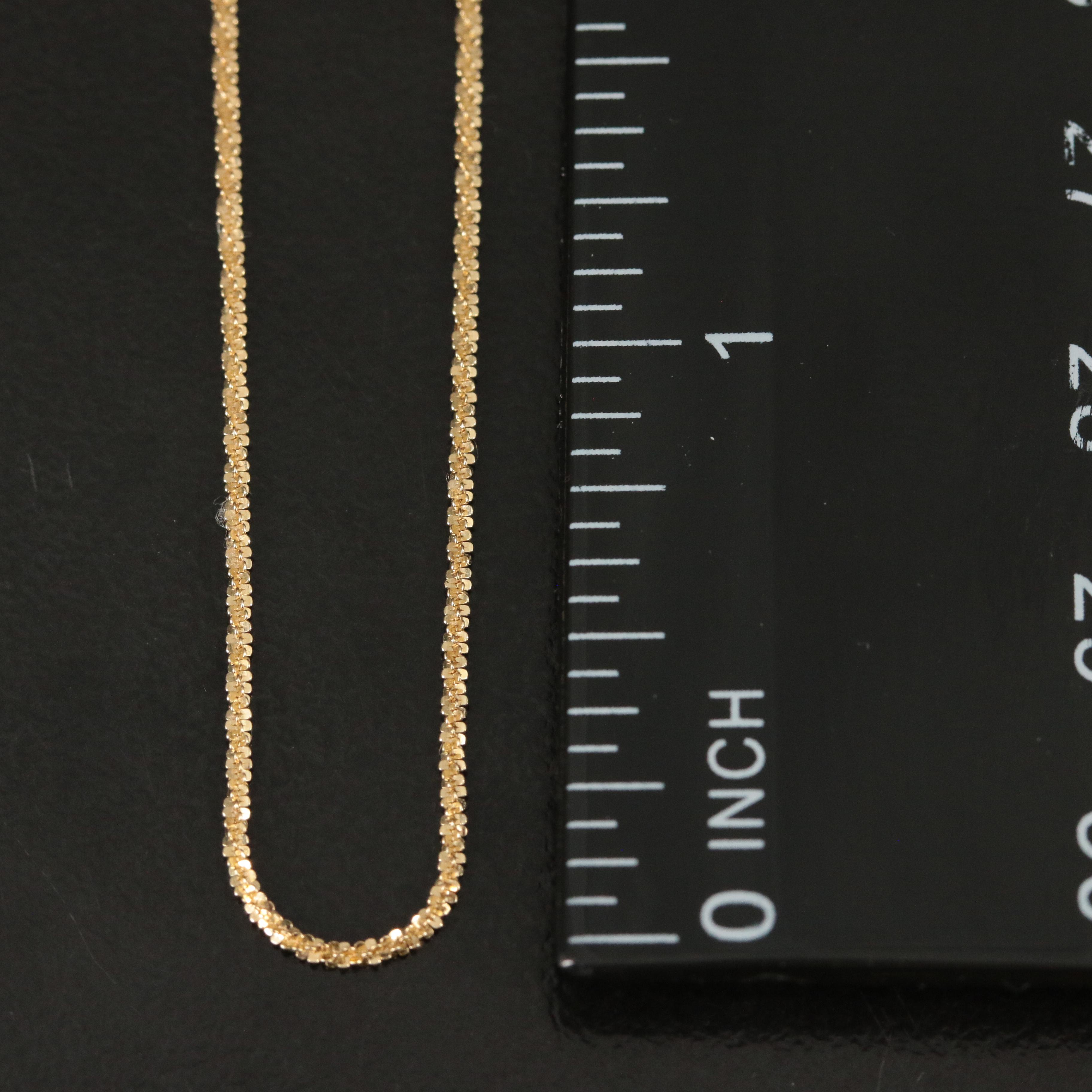 14K Sparkle Chain Necklace