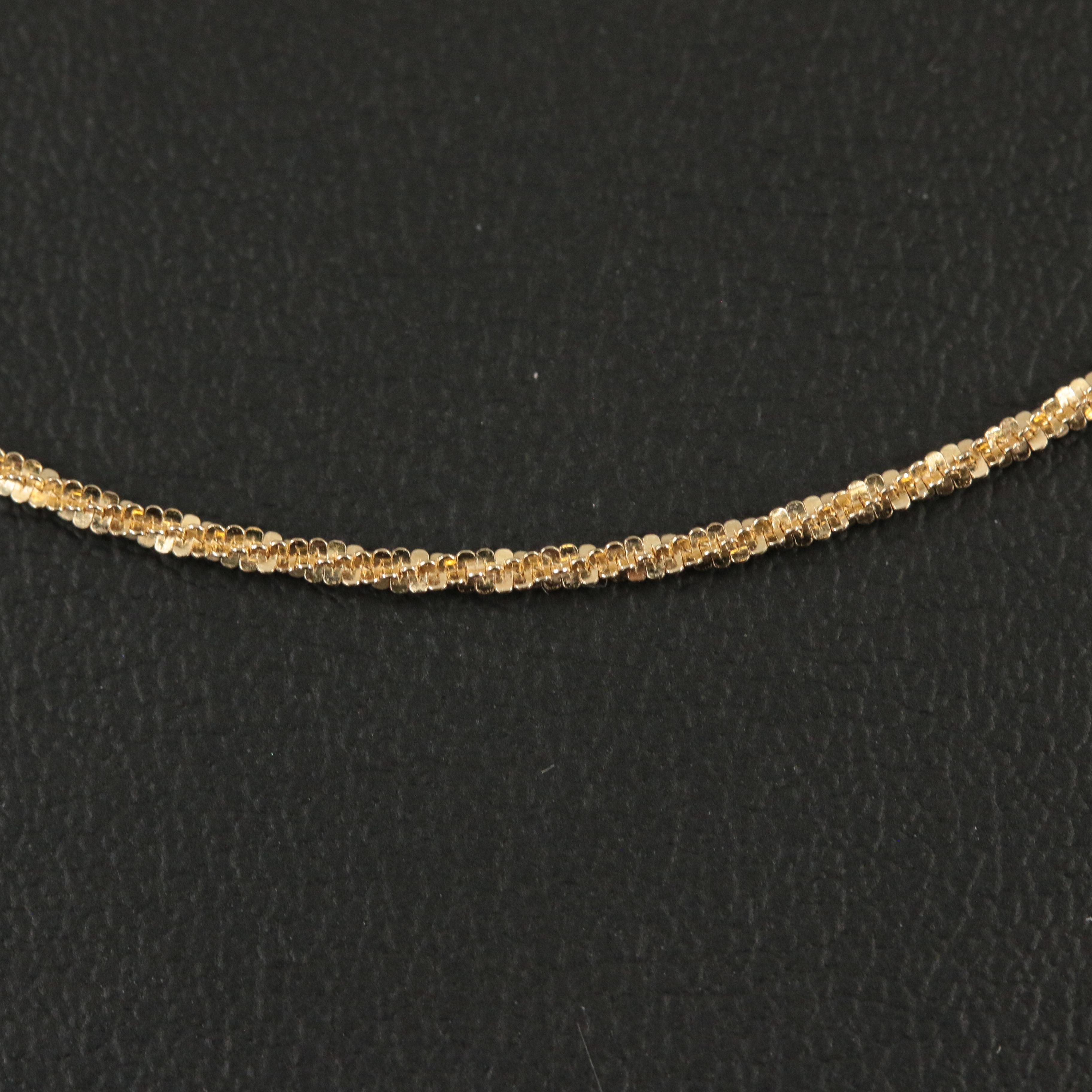 14K Sparkle Chain Necklace