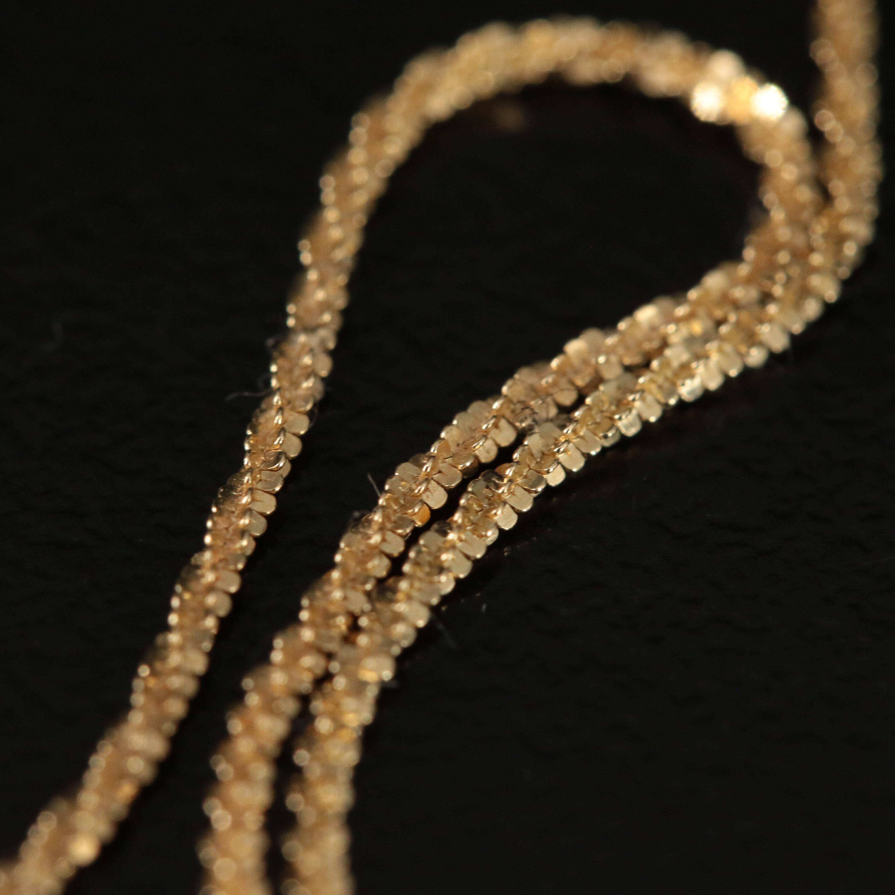 14K Sparkle Chain Necklace