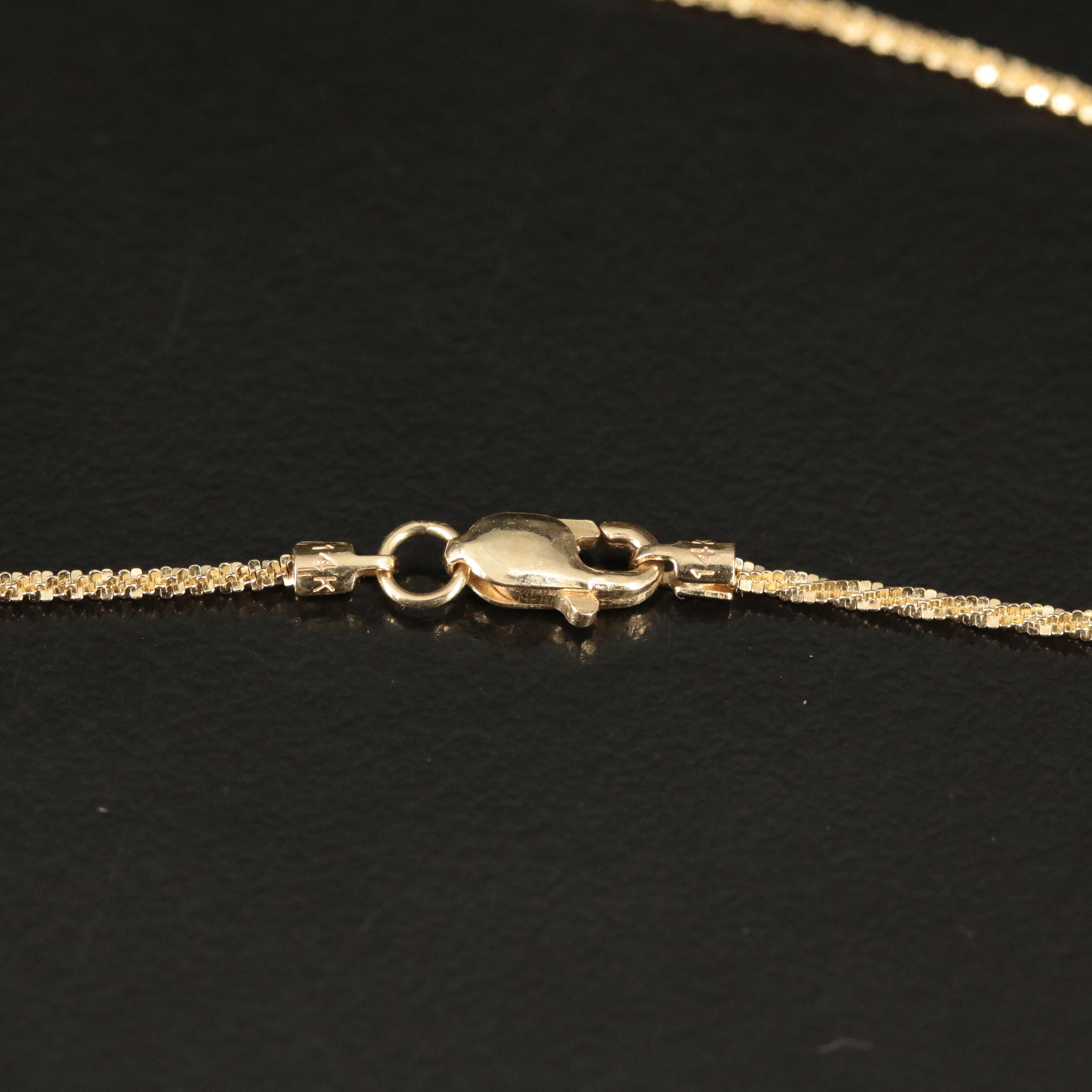 14K Sparkle Chain Necklace