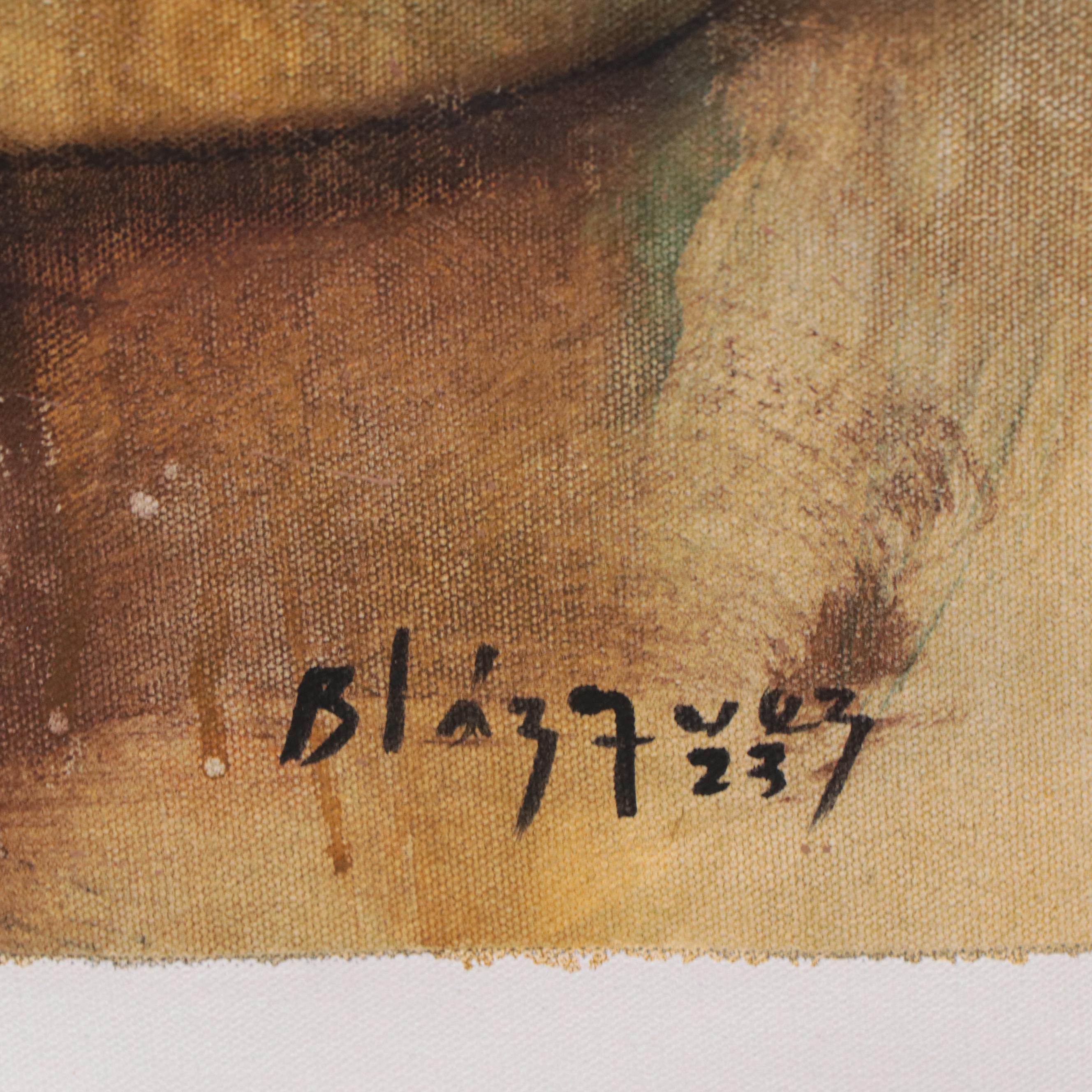 Michel Blázquez Abstract Mixed Media Painting "The Nature Awakens," 2023