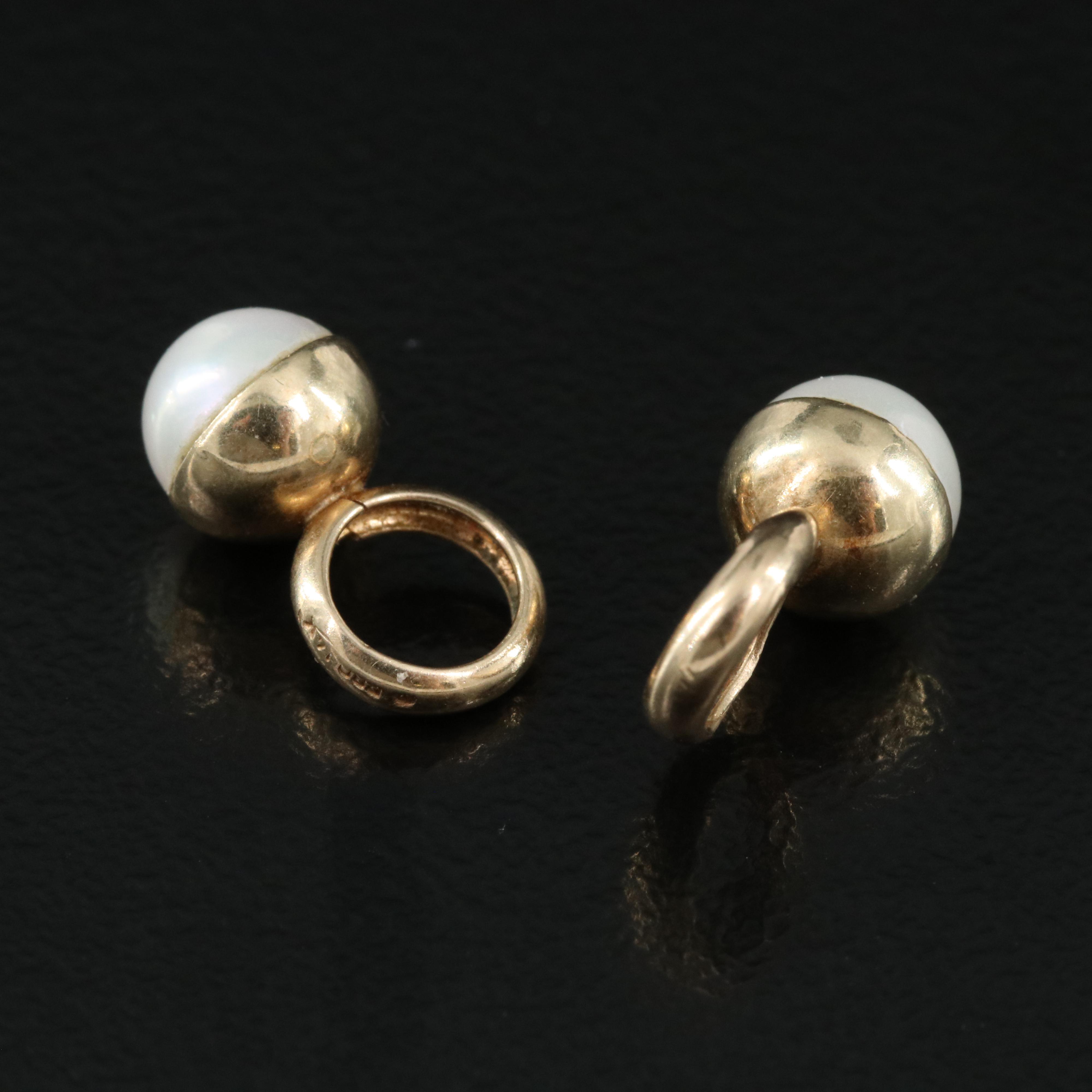 14K Pearl Earring Enhancers EBTH
