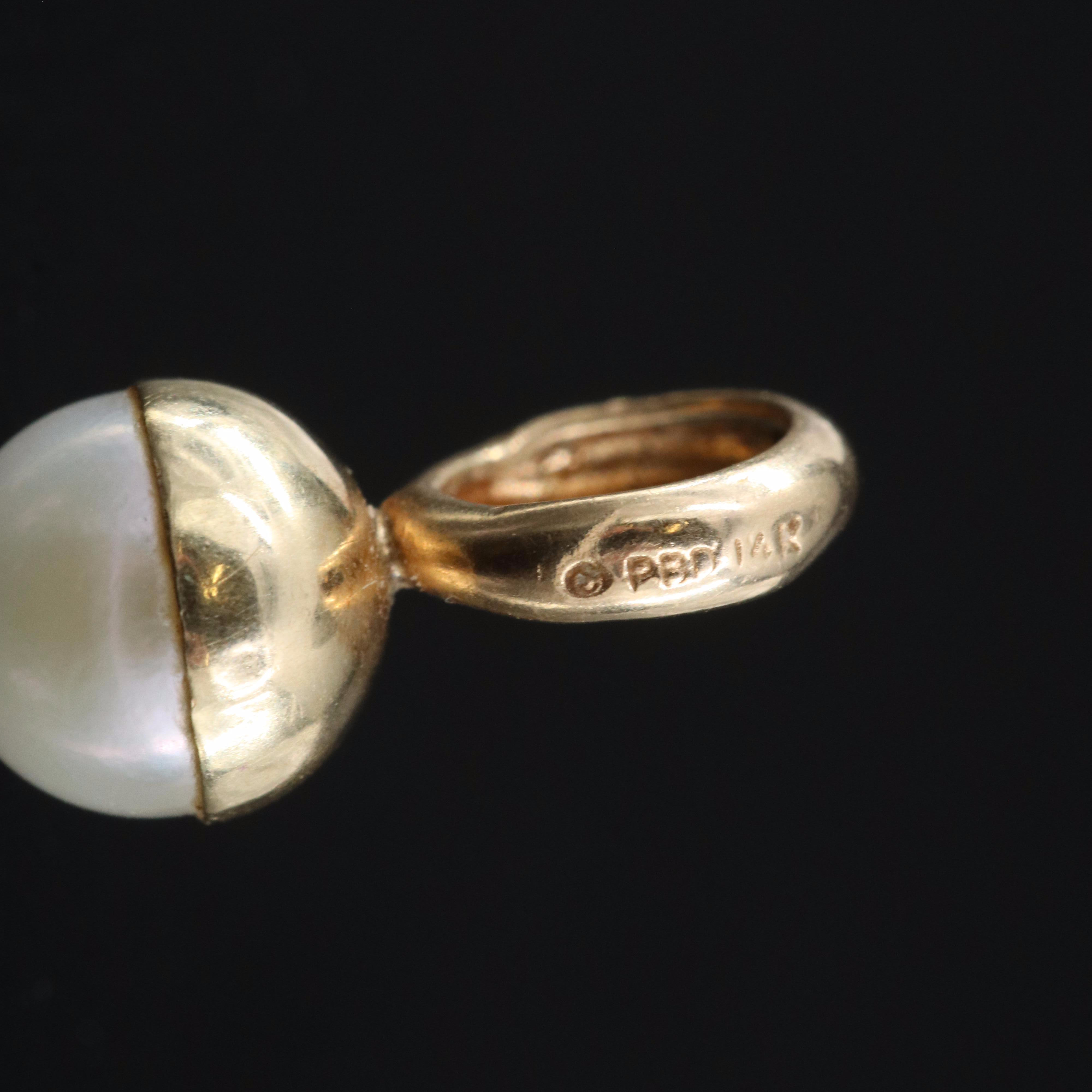 14K Pearl Earring Enhancers EBTH