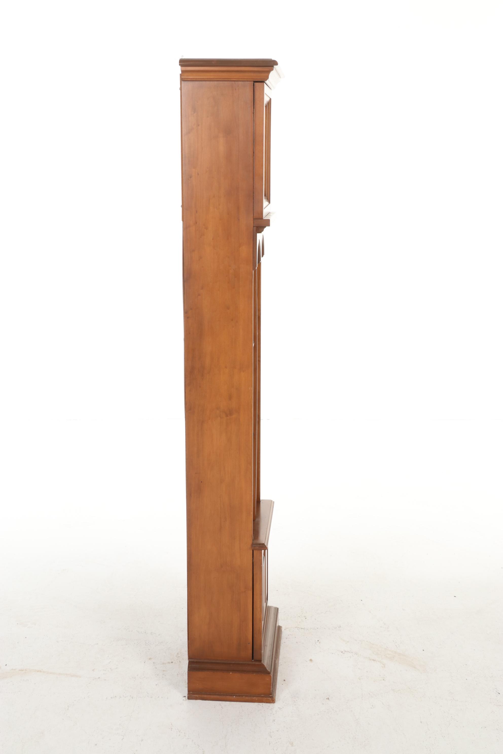 Wooden Bookcase Grandfather Clock EBTH