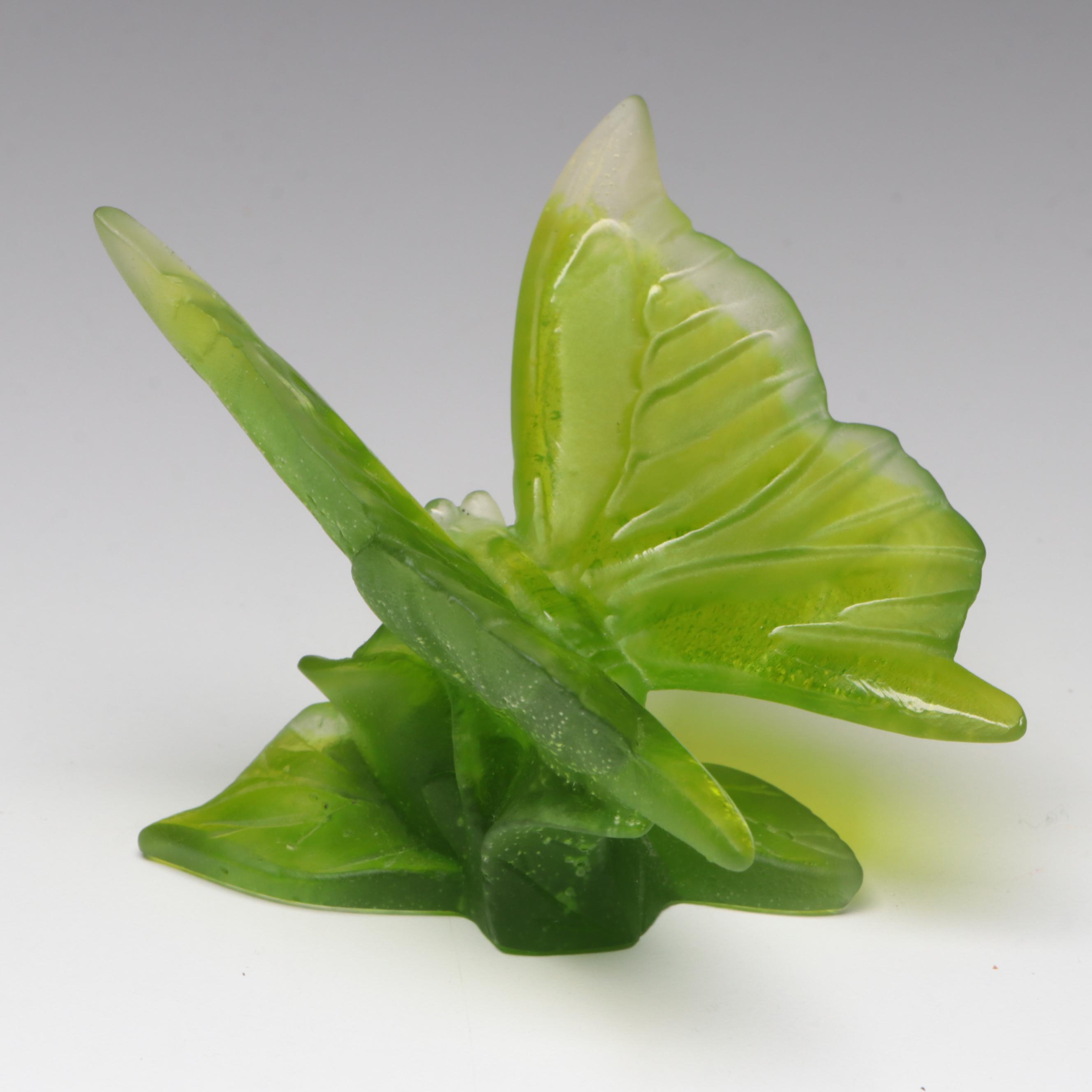 Daum Pate de Verre Glass Butterfly