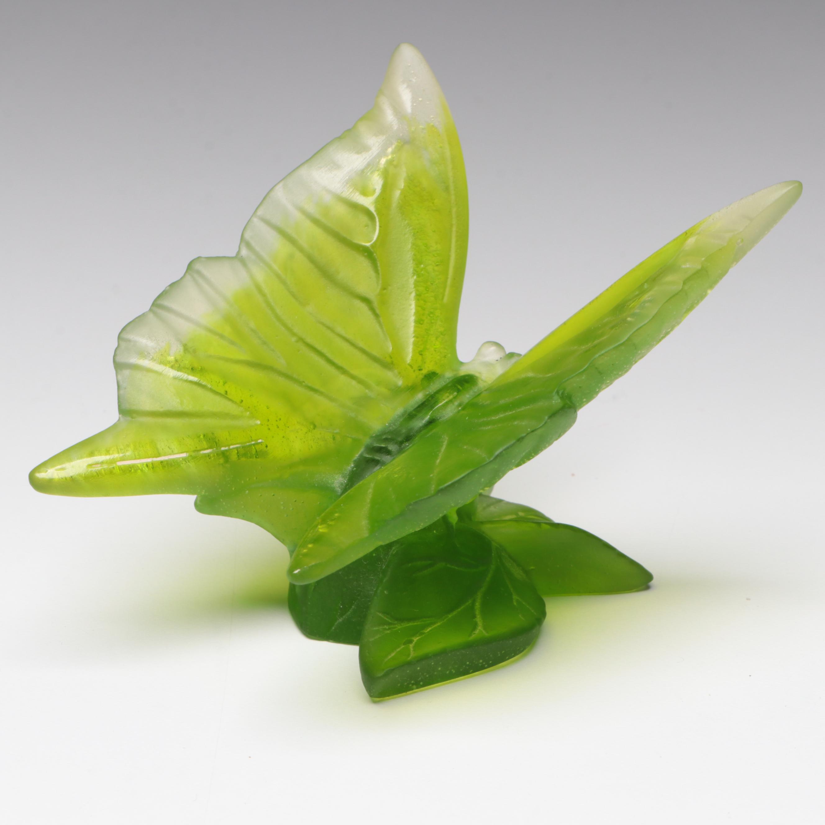 Daum Pate de Verre Glass Butterfly