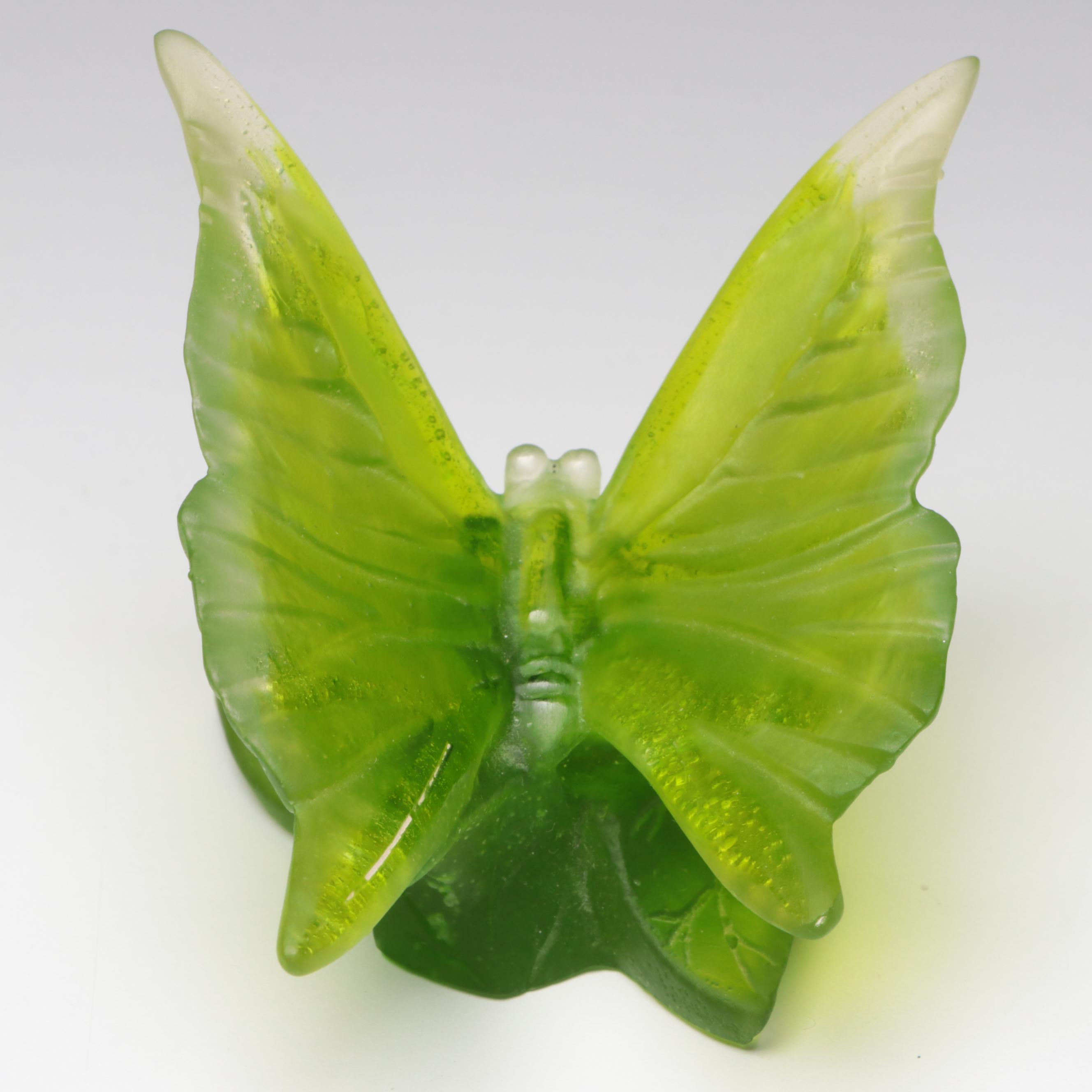 Daum Pate de Verre Glass Butterfly