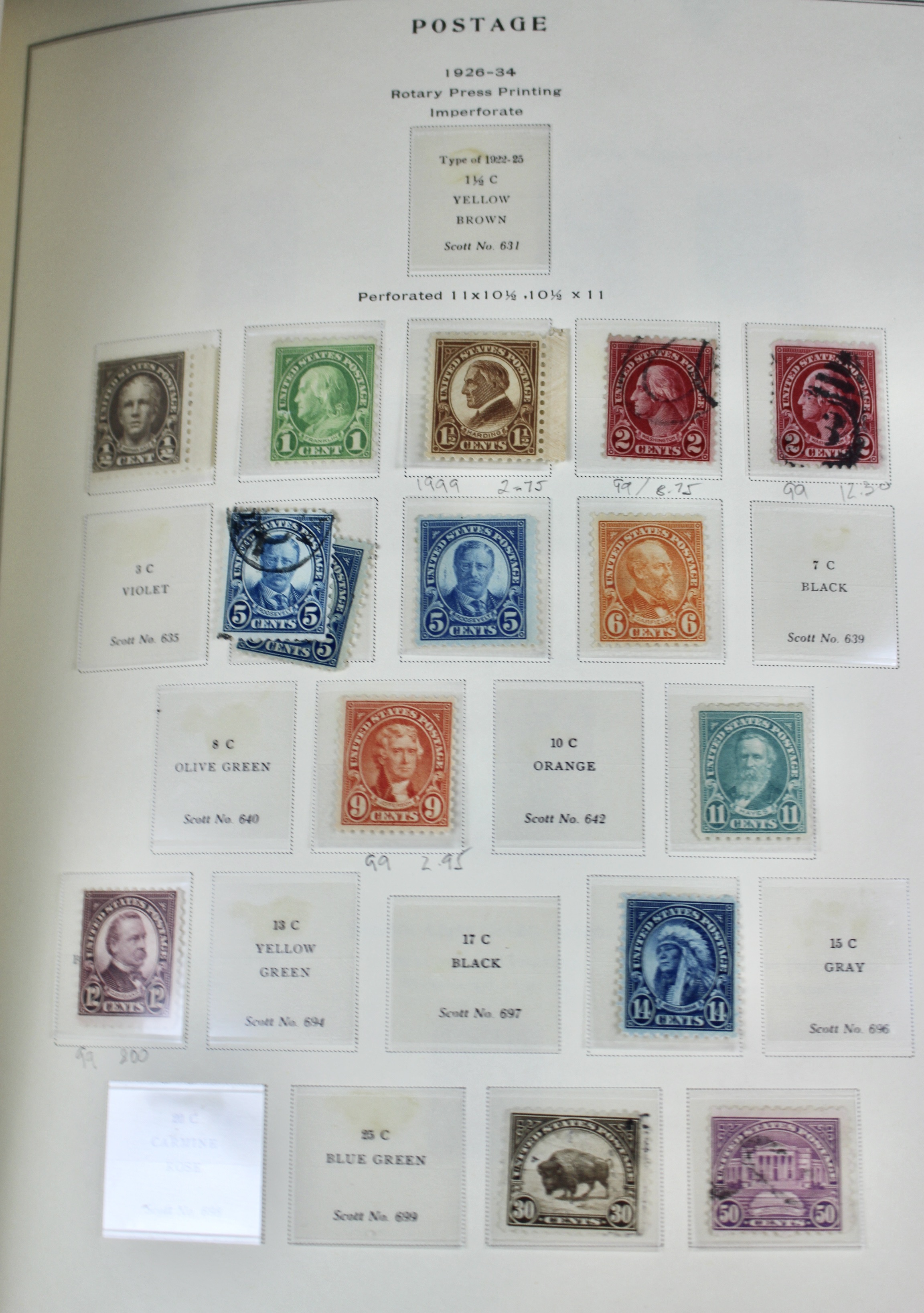Comprehensive U.S. Postage Stamp Collection