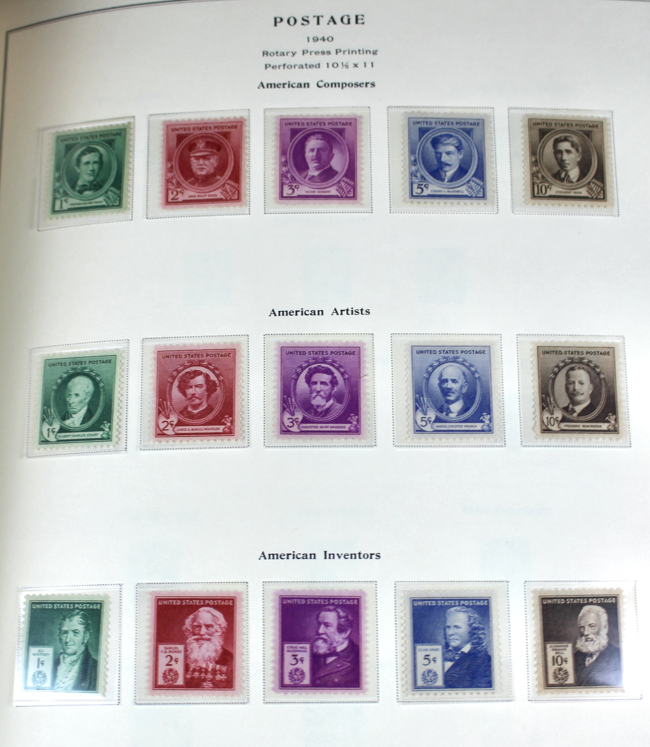 Comprehensive U.S. Postage Stamp Collection