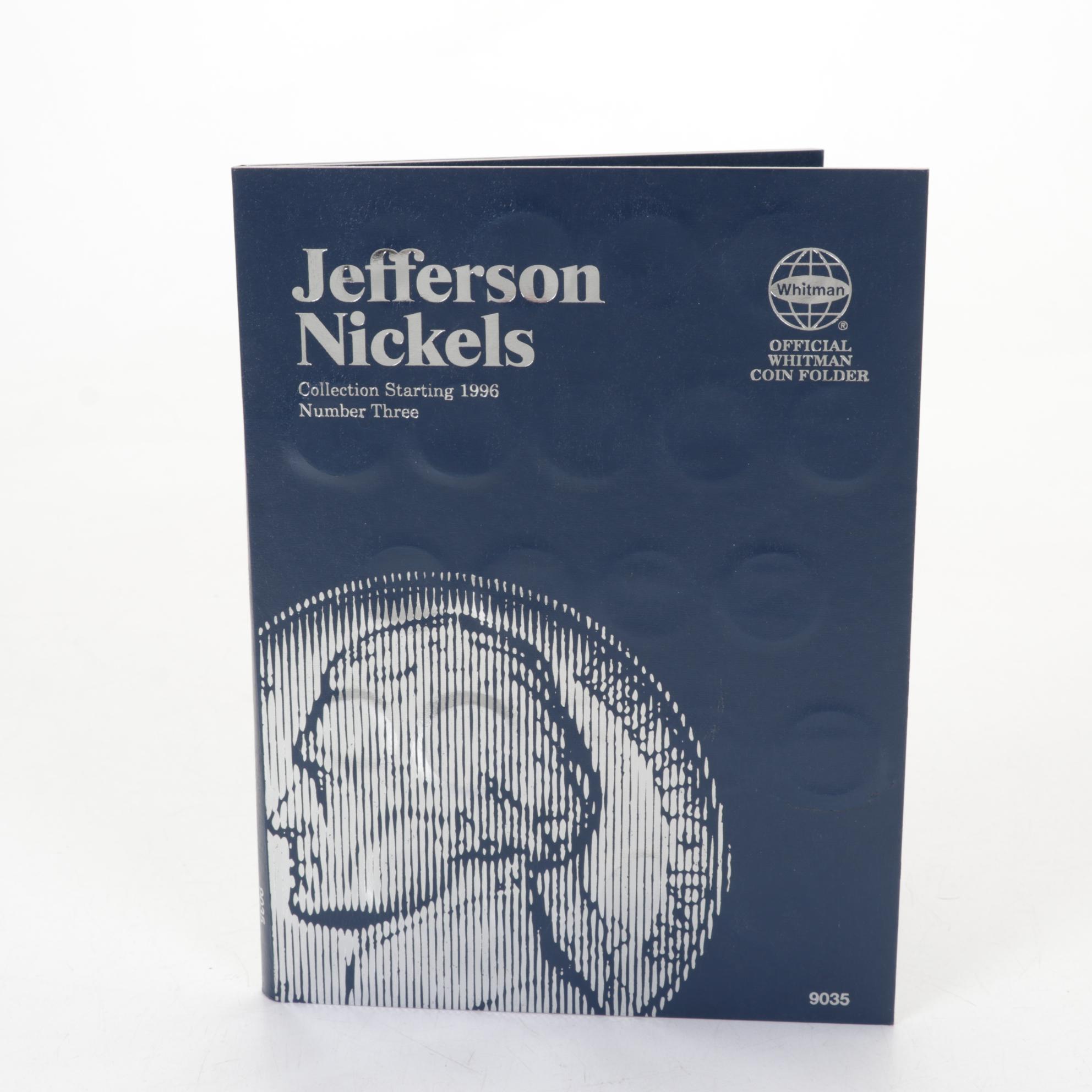 Collection of Jefferson Nickel Folders with Whitman Album