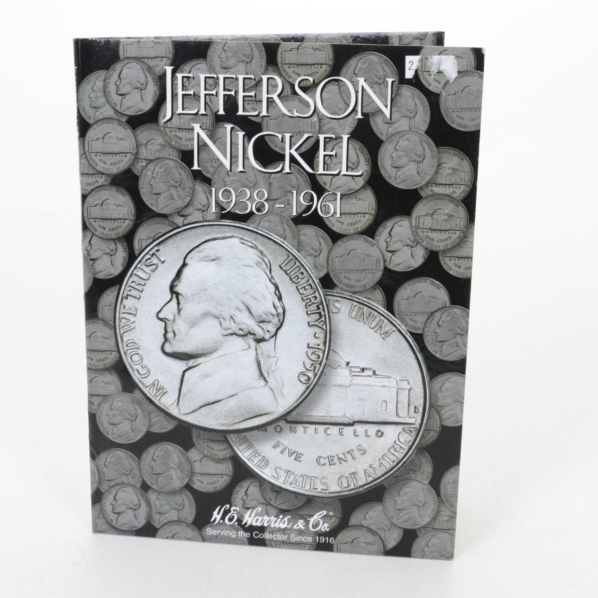 Collection Of Jefferson Nickel Folders With Whitman Album | Everything ...