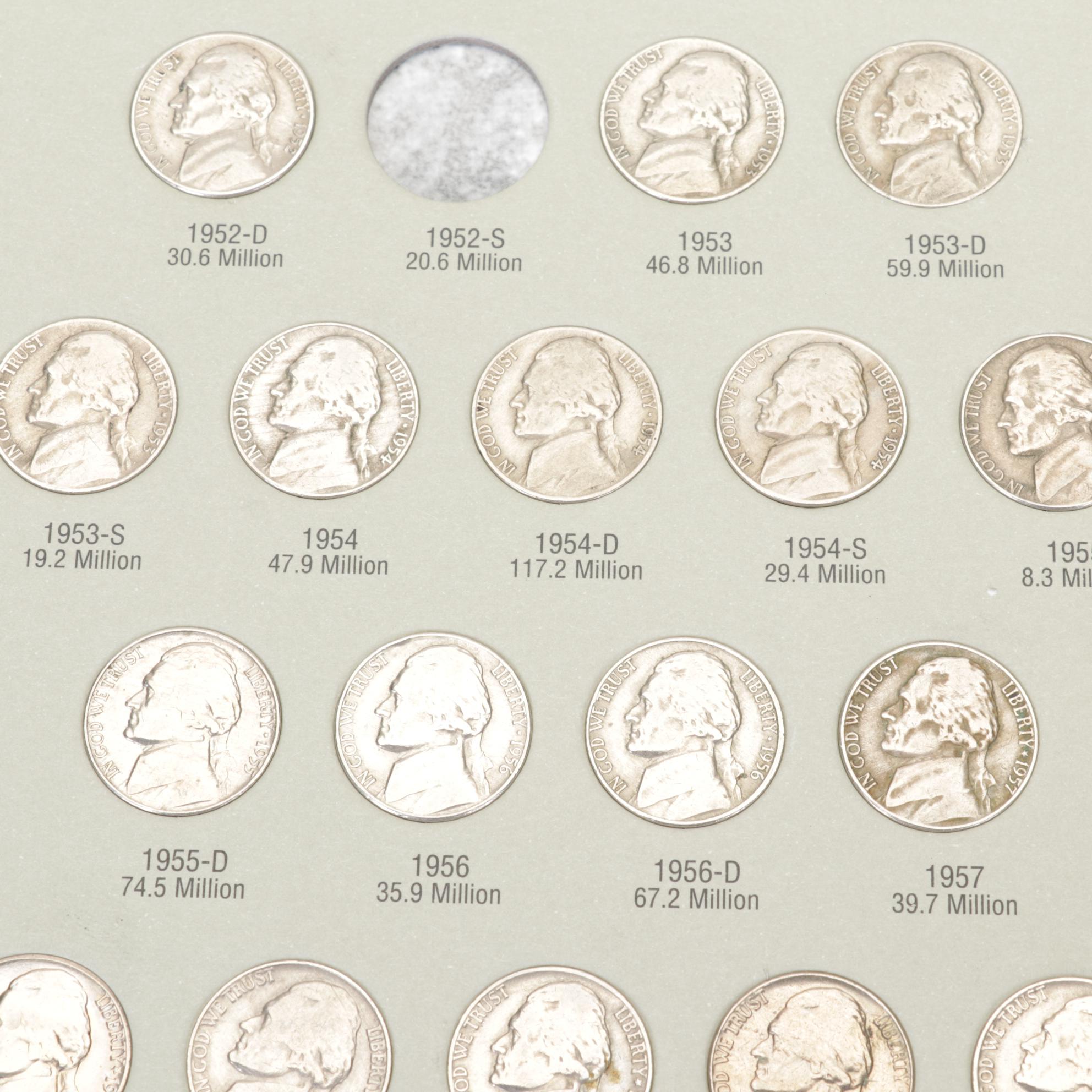 Collection of Jefferson Nickel Folders with Whitman Album