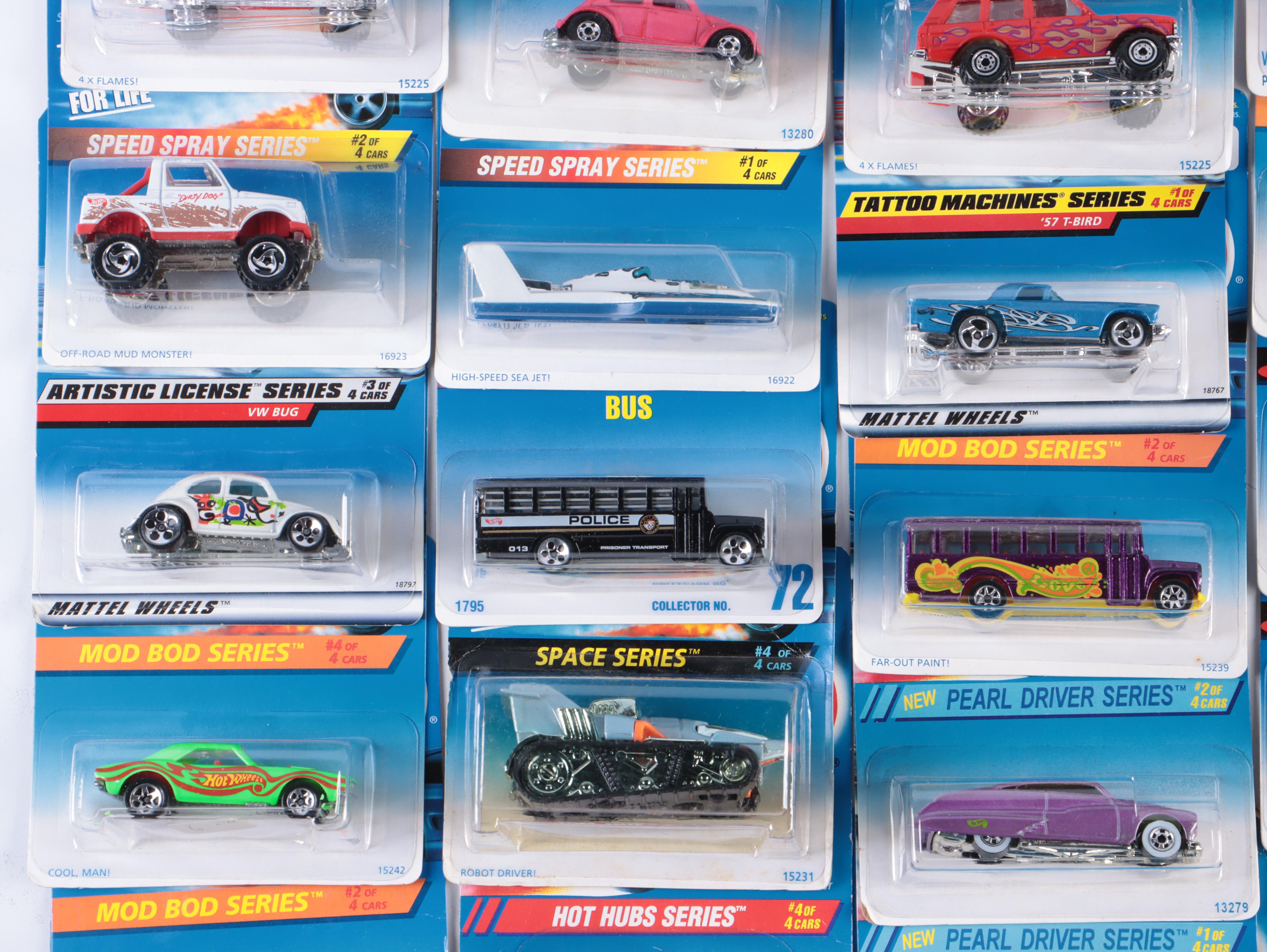 50 Hot Wheels Cars of Various Series
