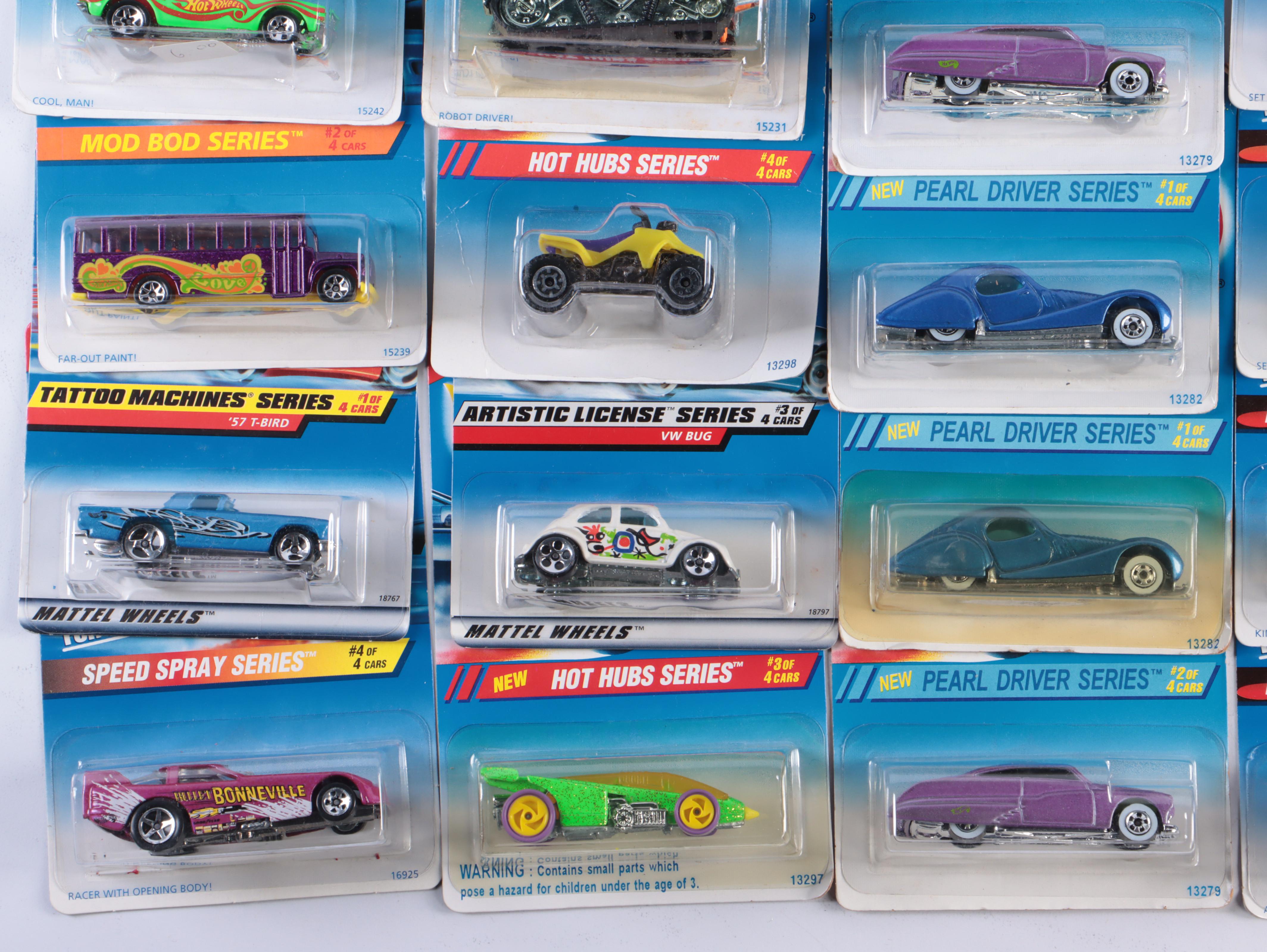 50 Hot Wheels Cars of Various Series