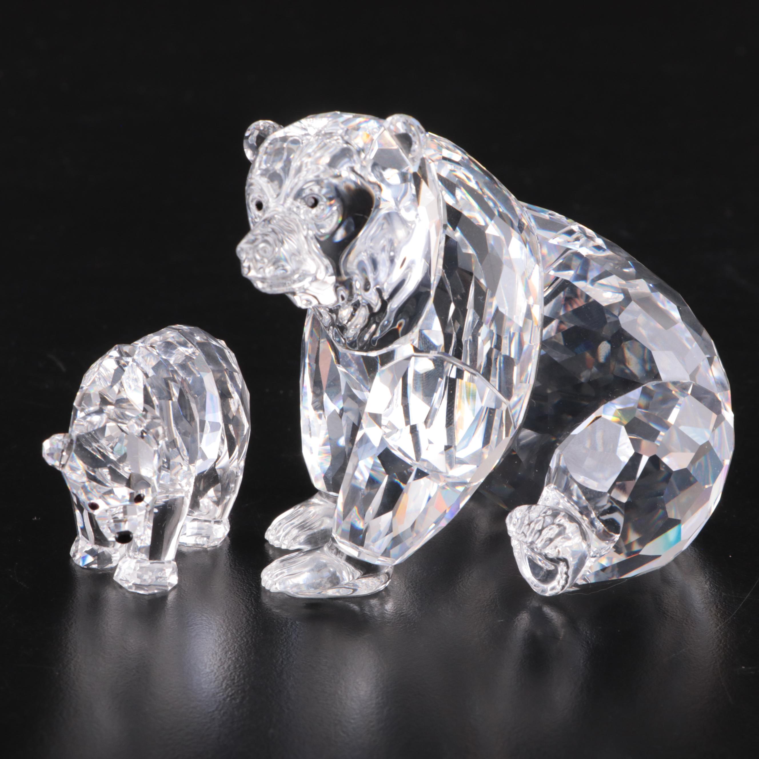 Swarovski Crystal Bear Figurines