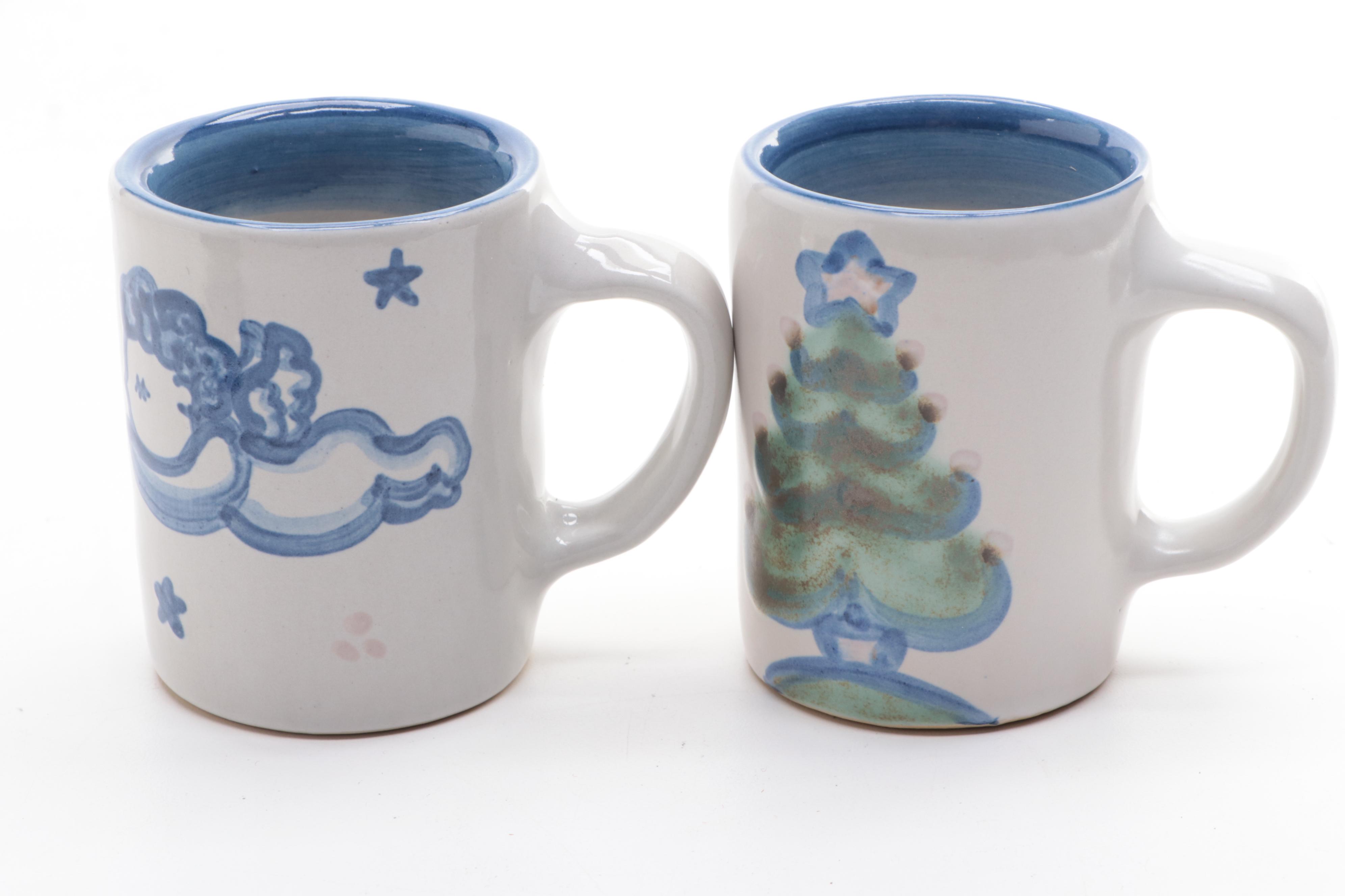 M. A. Hadley Stoneware Mugs and Coasters
