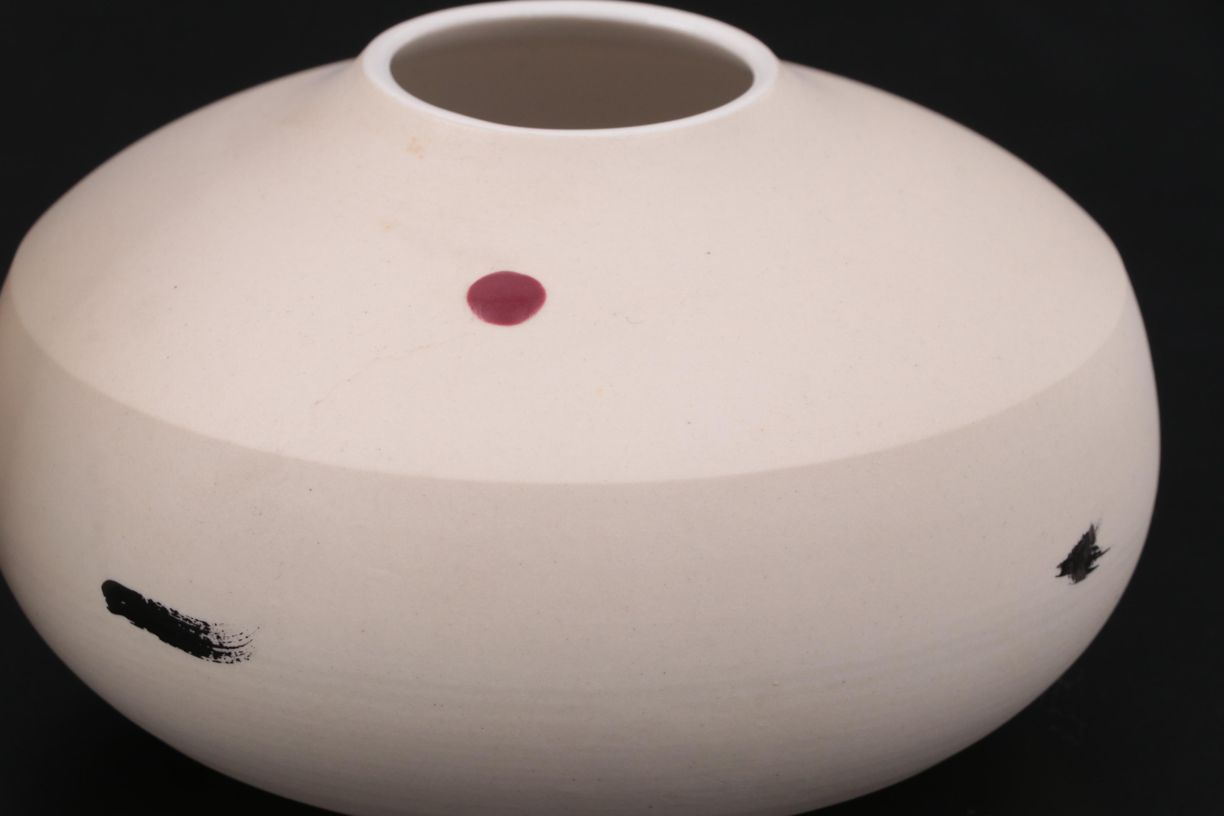 J.L. Barker Ceramic Bisque Wheel Thrown Vases, 1996