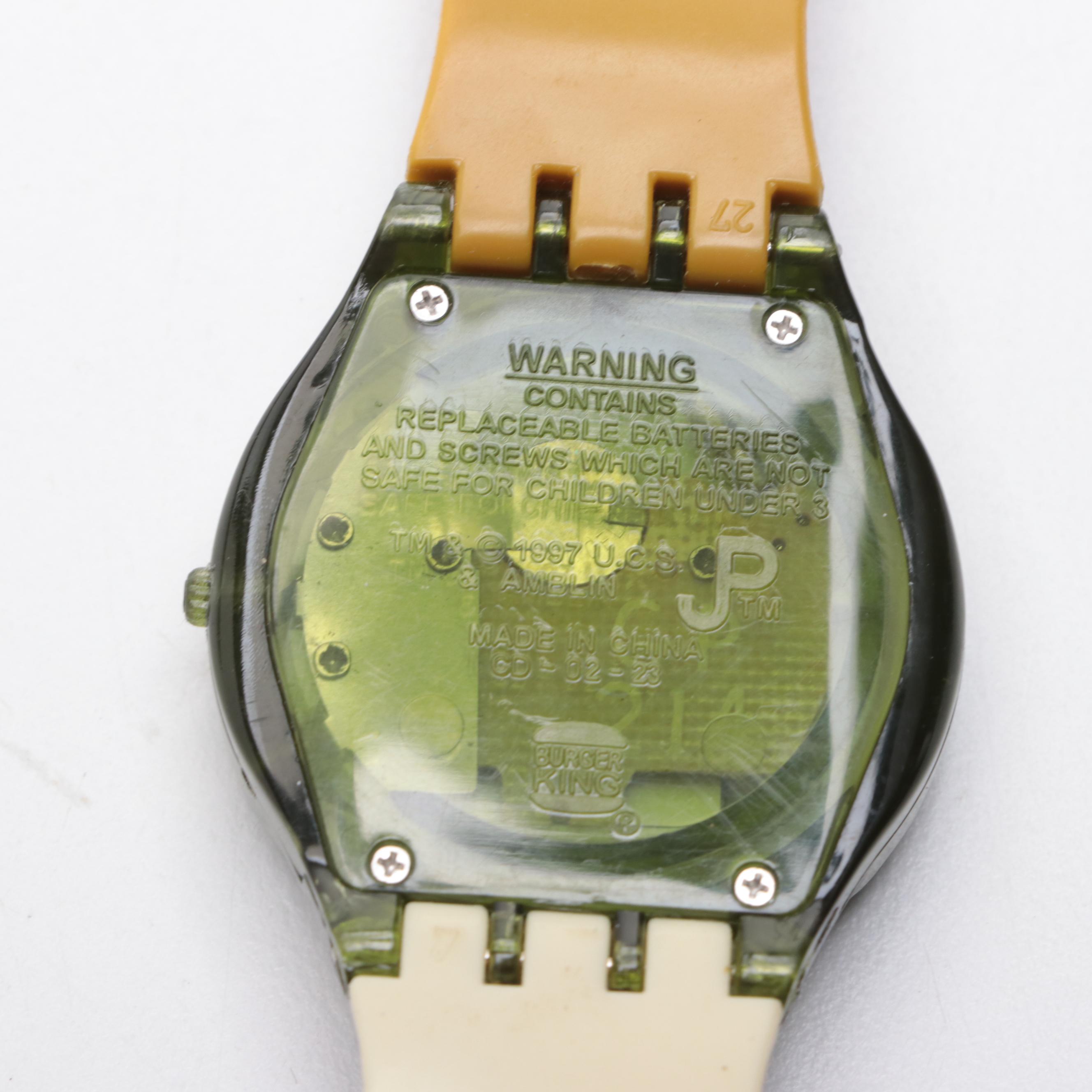 Jurassic Park Burger King Watches, 1990s