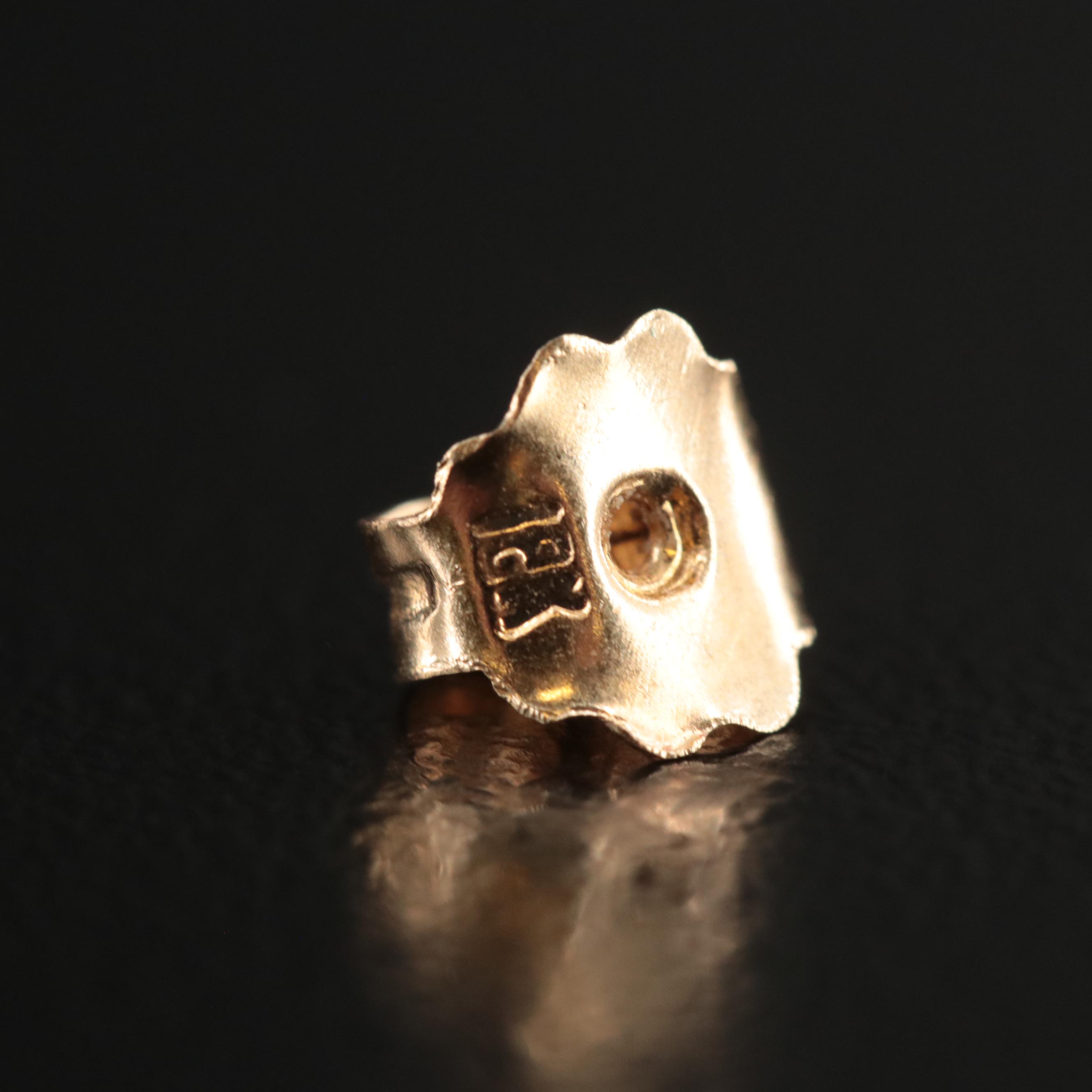 18K Emerald J-Hoop Earrings