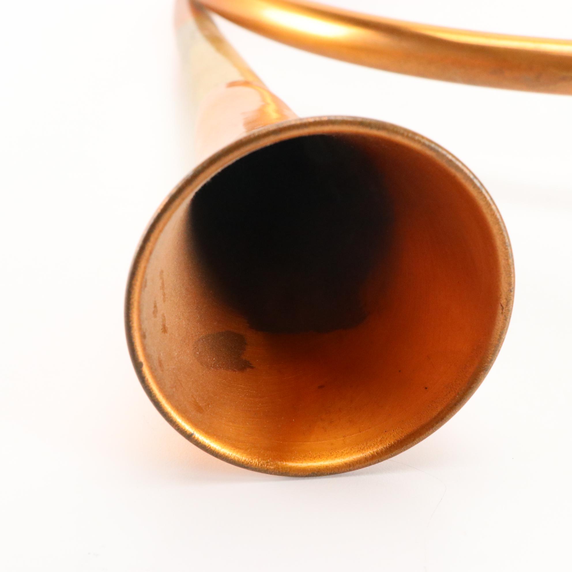 English Northamptonshire Regiment Bugle with Fox Hunting Signaling Horn