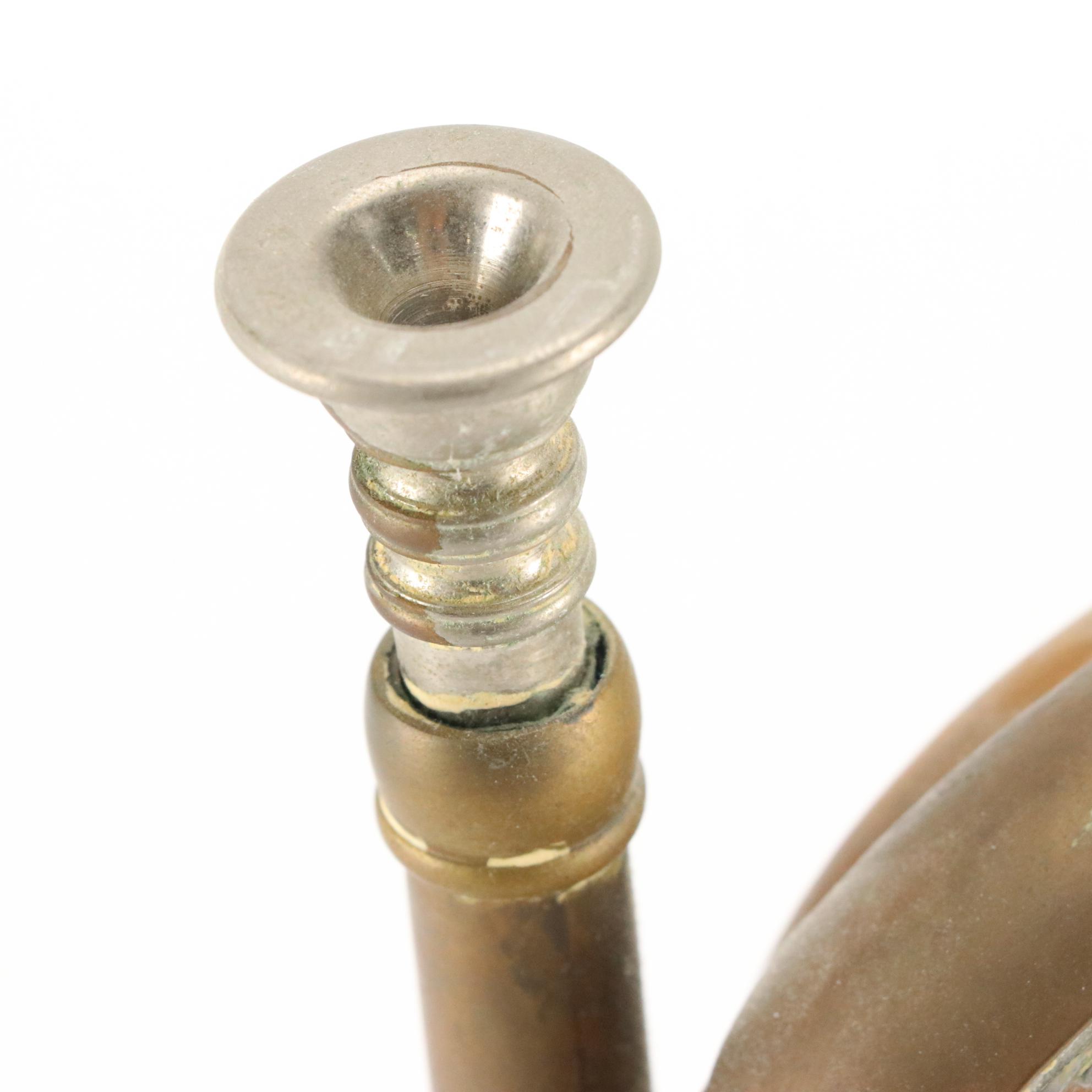 English Northamptonshire Regiment Bugle with Fox Hunting Signaling Horn