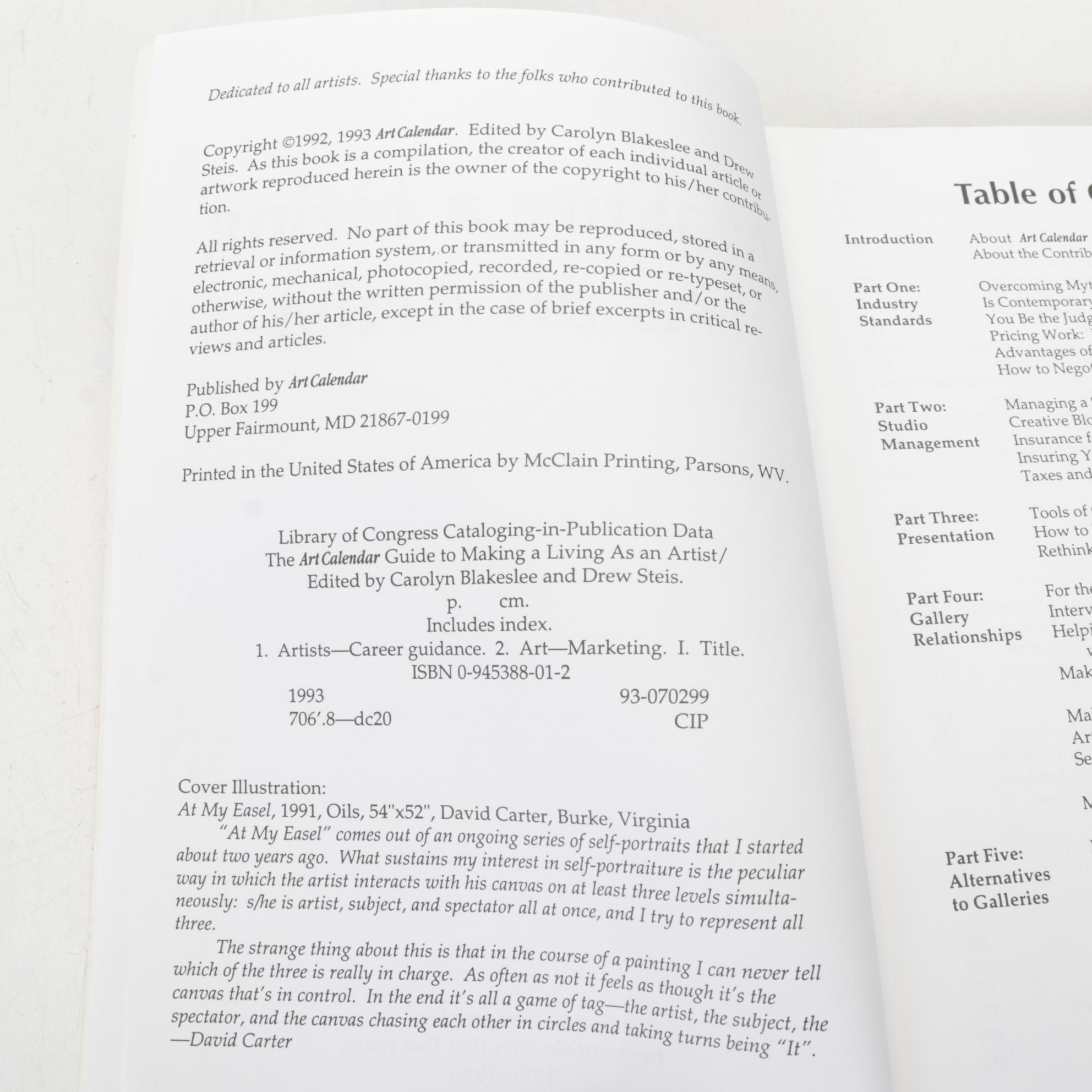 Collection of Art Reference Books Including How to Market Artwork and Painting