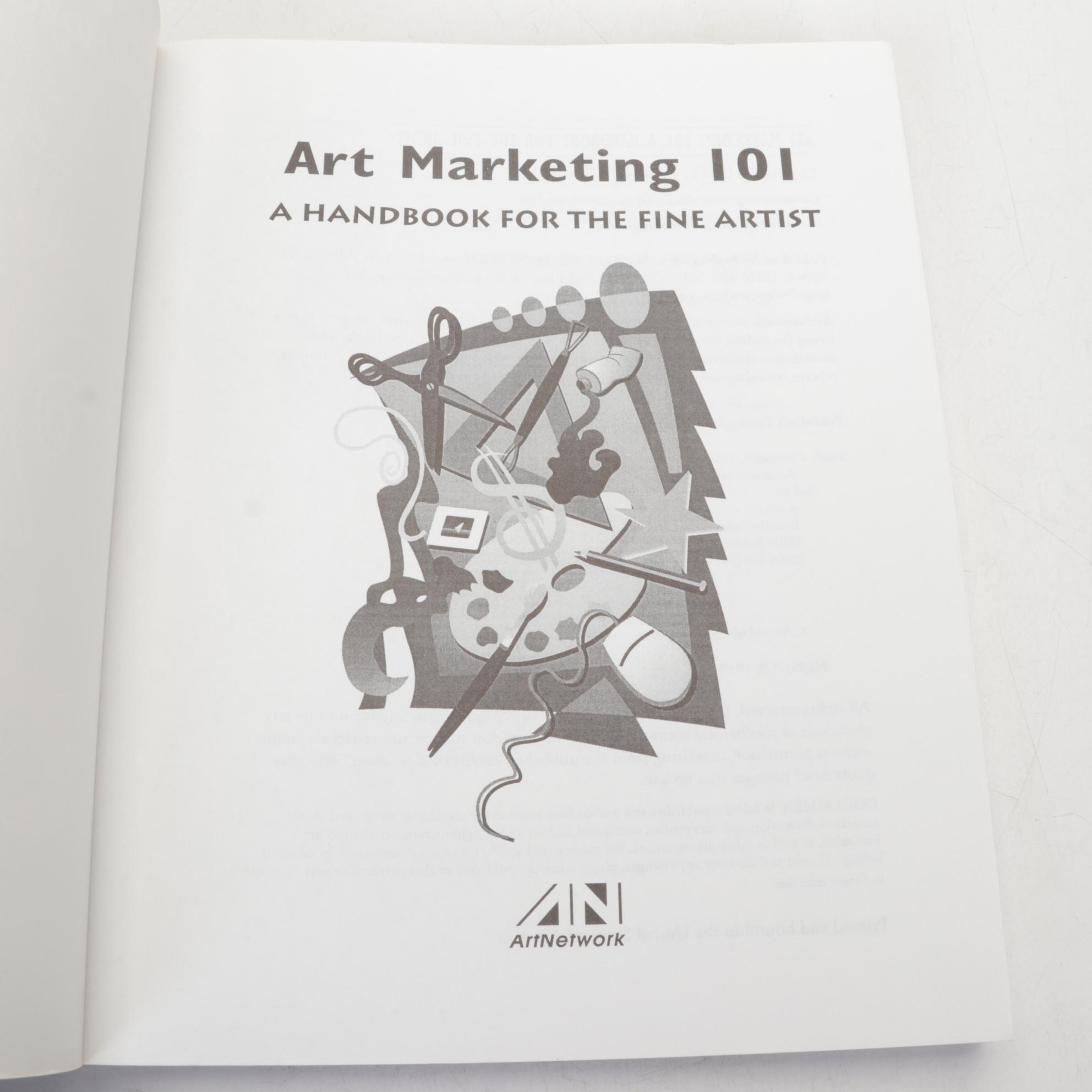 Collection of Art Reference Books Including How to Market Artwork and Painting