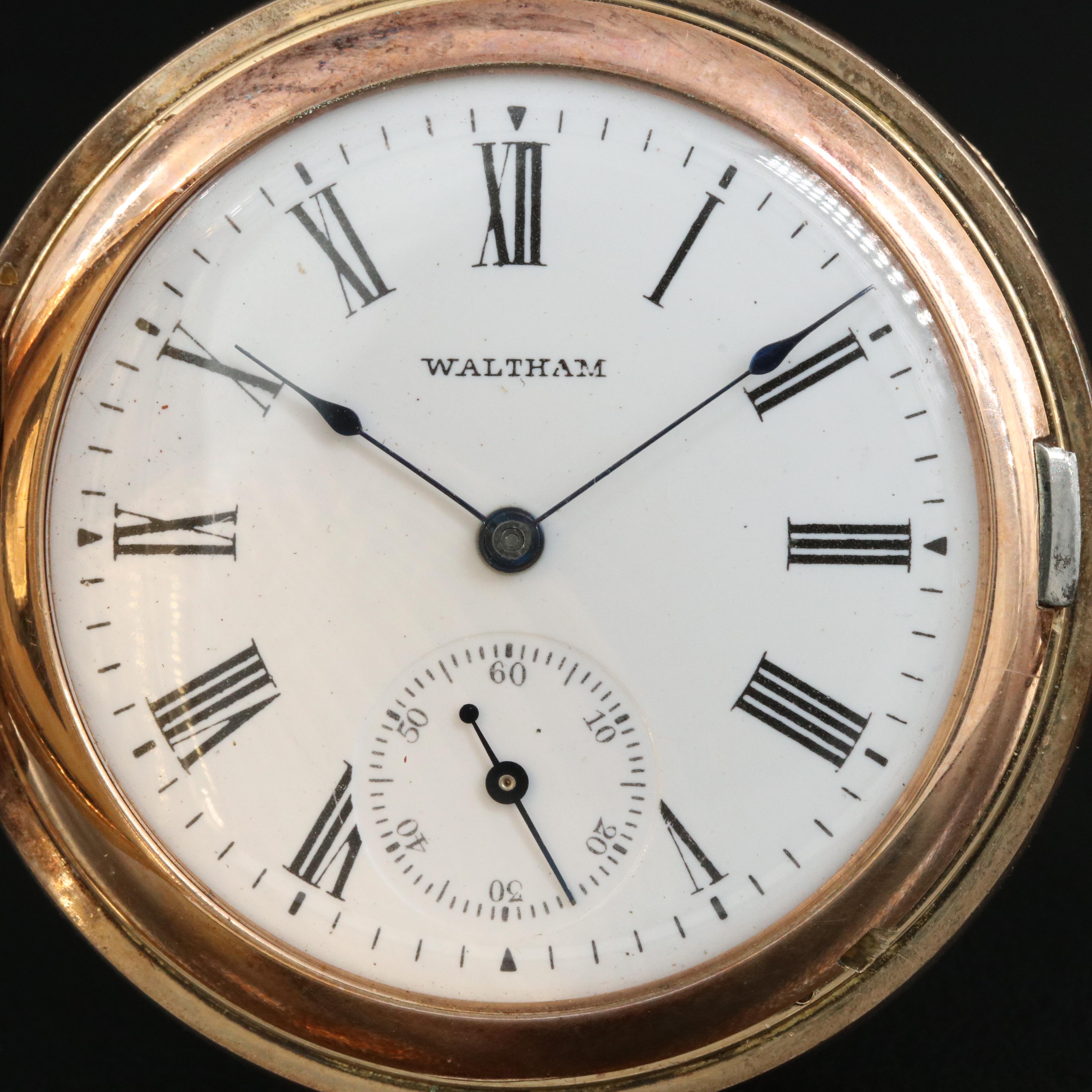 1902 Waltham Size 6 Gold-Filled Hunting Case Pocket Watch