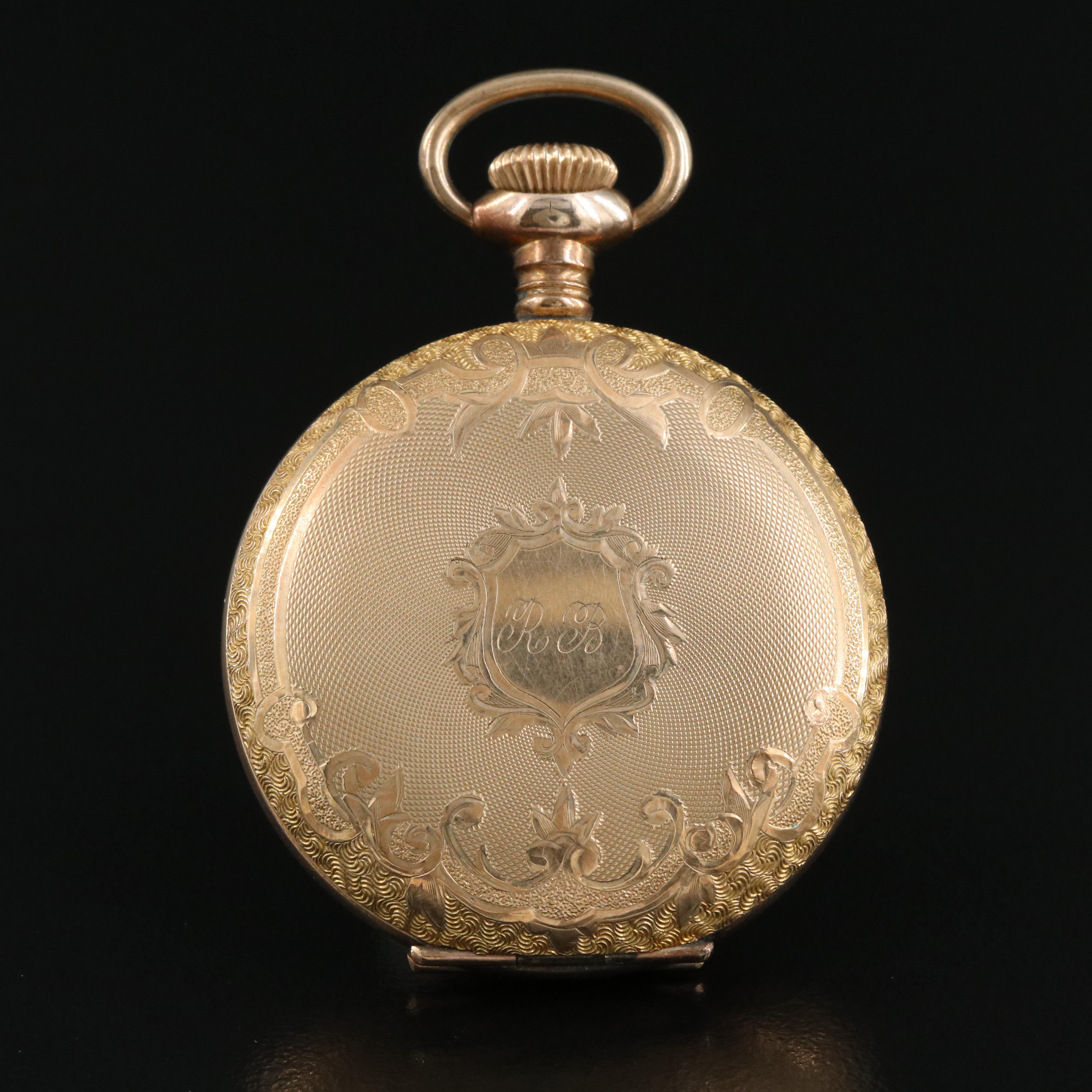 1902 Waltham Size 6 Gold-Filled Hunting Case Pocket Watch
