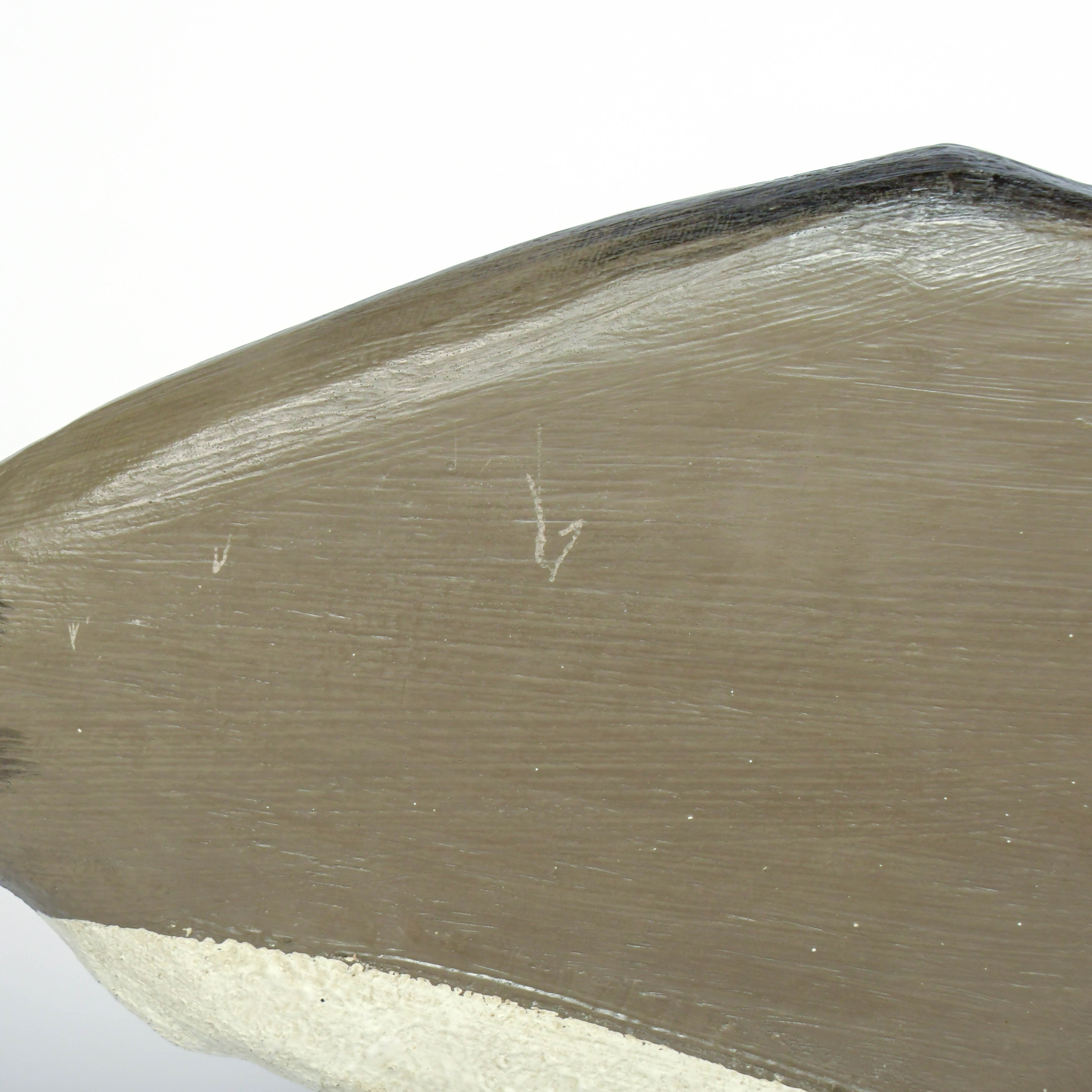 Folk Art Carved Wooden Whale on Metal Stand and Decorative Pier Markers