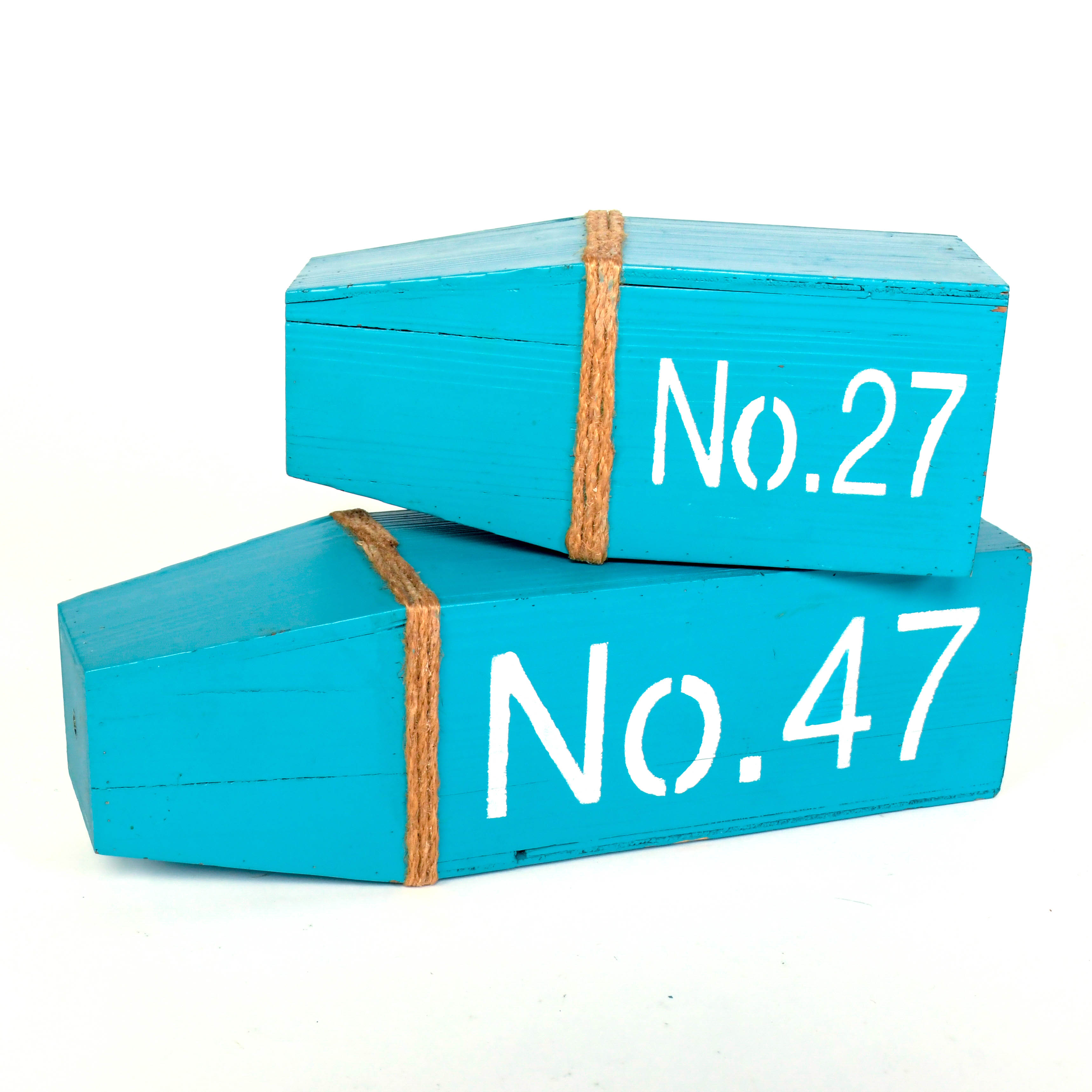 Folk Art Carved Wooden Whale on Metal Stand and Decorative Pier Markers