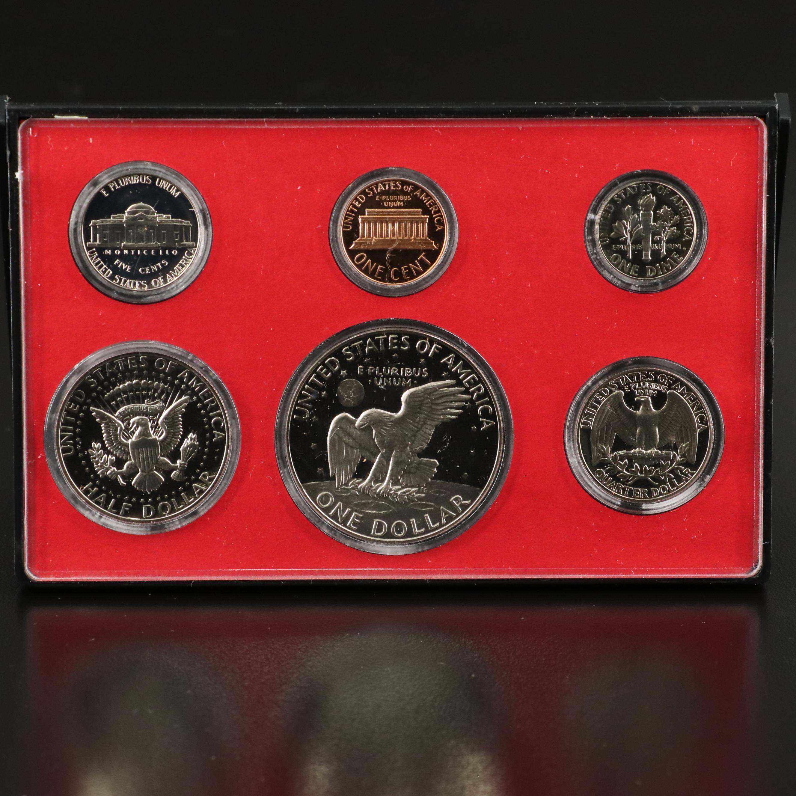 Large Assortment of Foreign Postage Stamps and a U.S. Mint Coin Proof Set