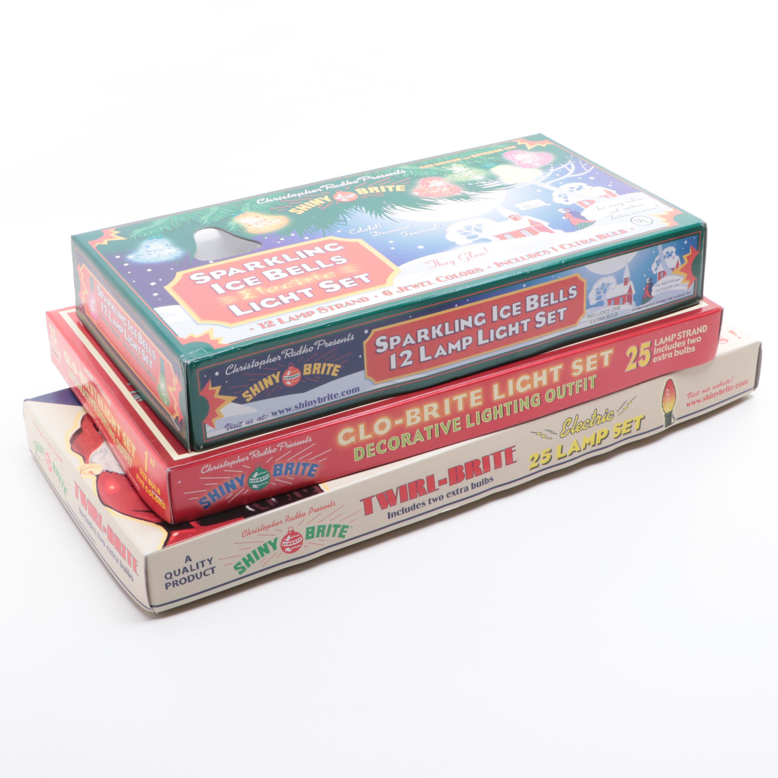 Christopher Radko Shiny Brite Glo-Brite, Twirl-Brite and More Lights