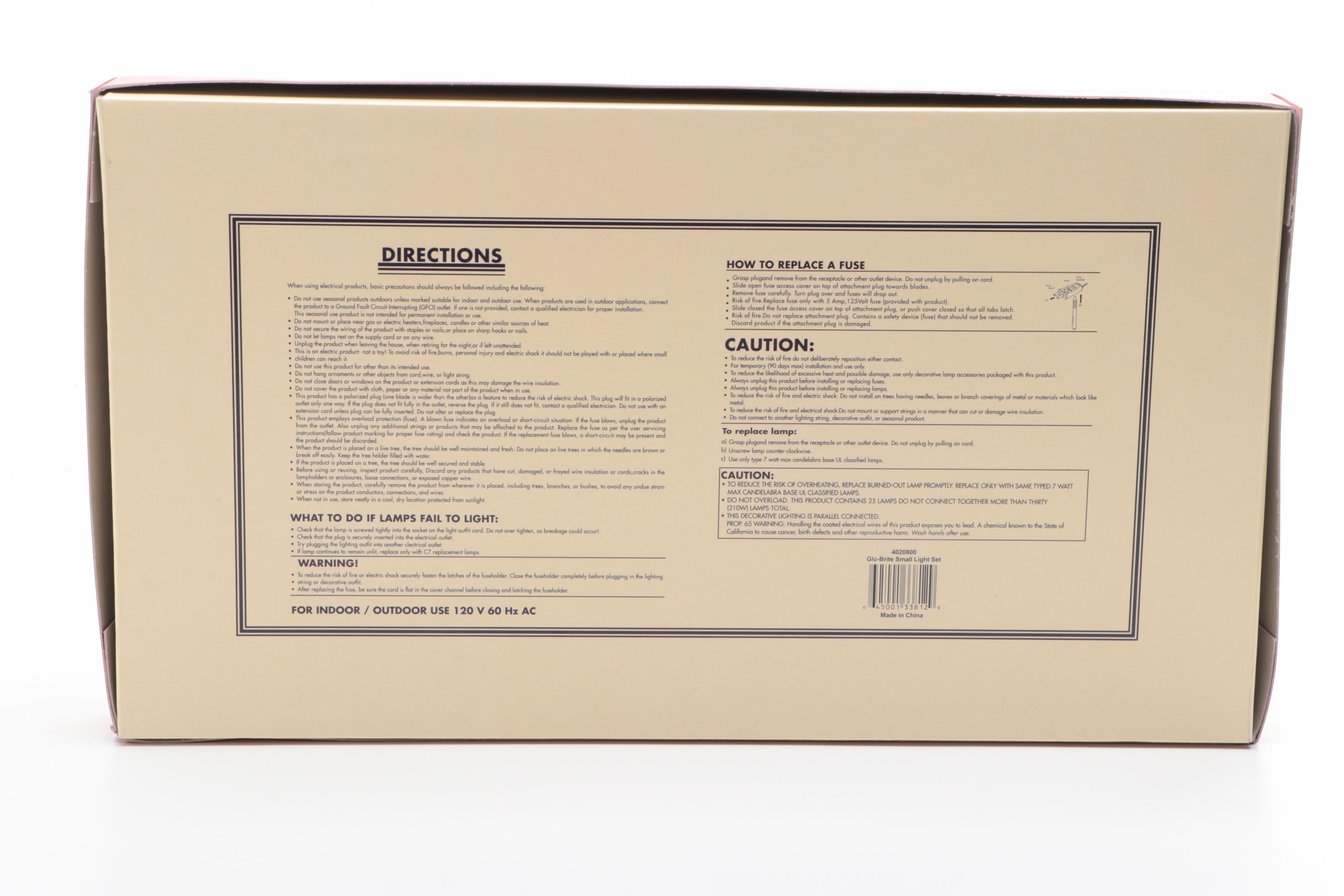 Christopher Radko Shiny Brite Glo-Brite, Twirl-Brite and More Lights