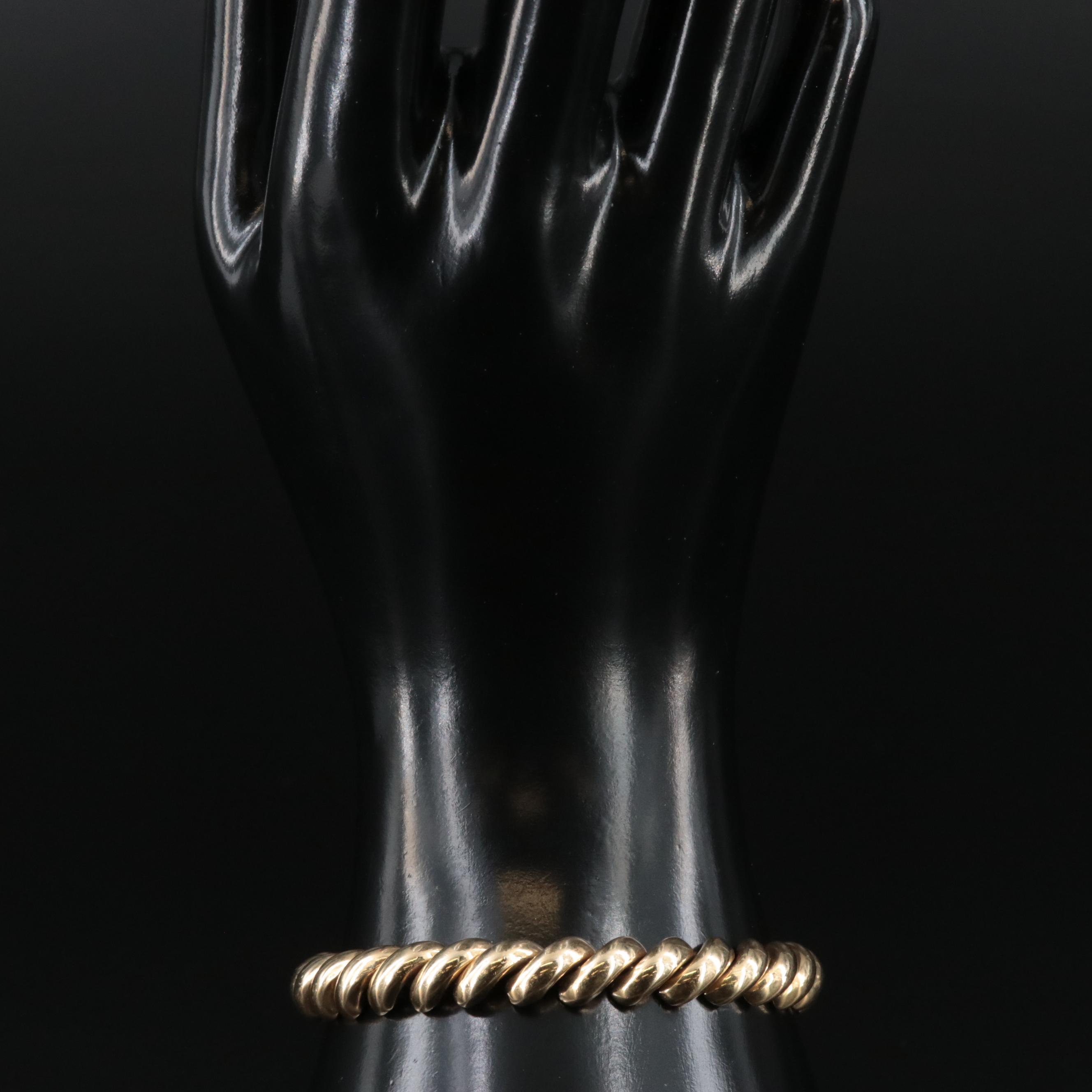 Italian 14K San Marco Chain Bracelet