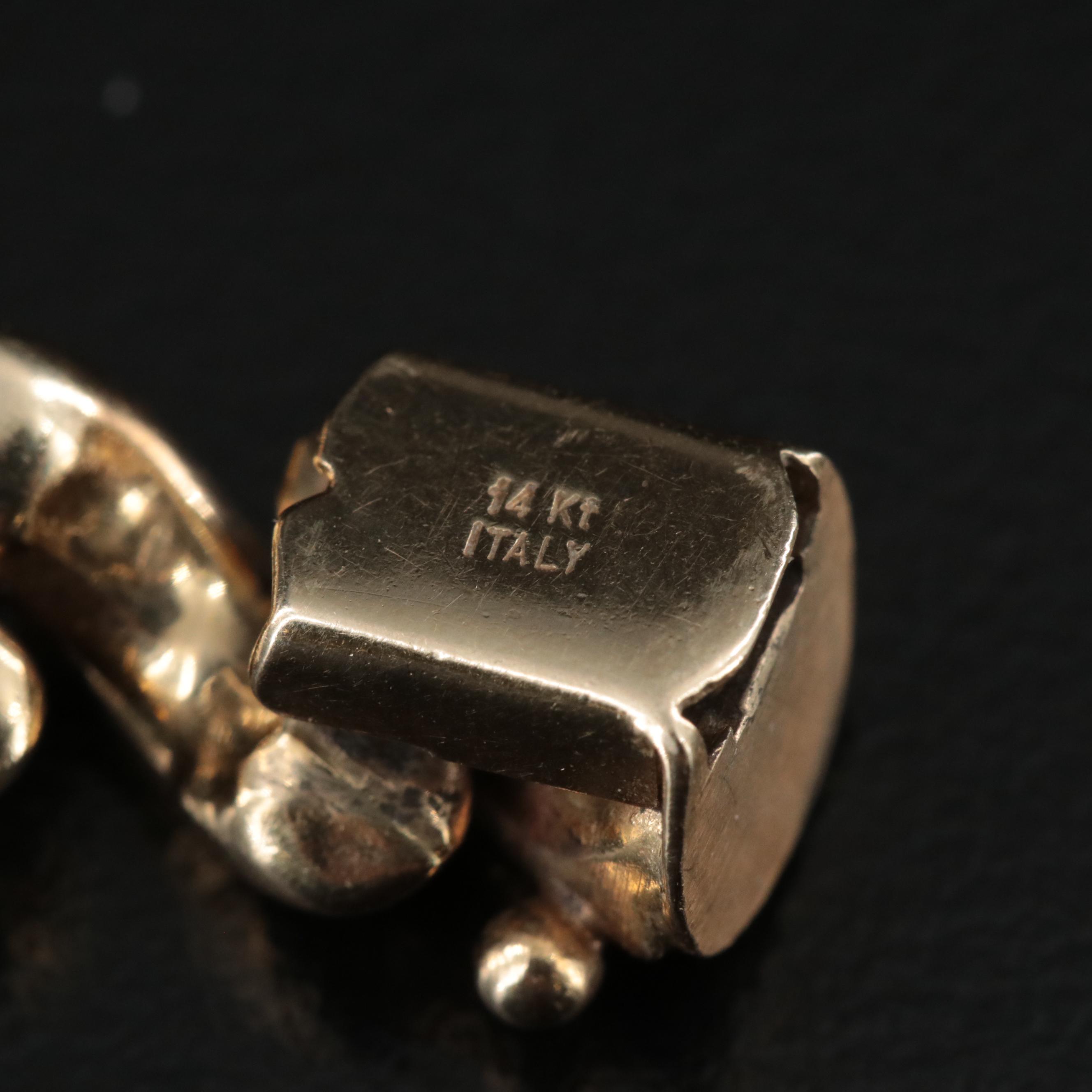 Italian 14K San Marco Chain Bracelet