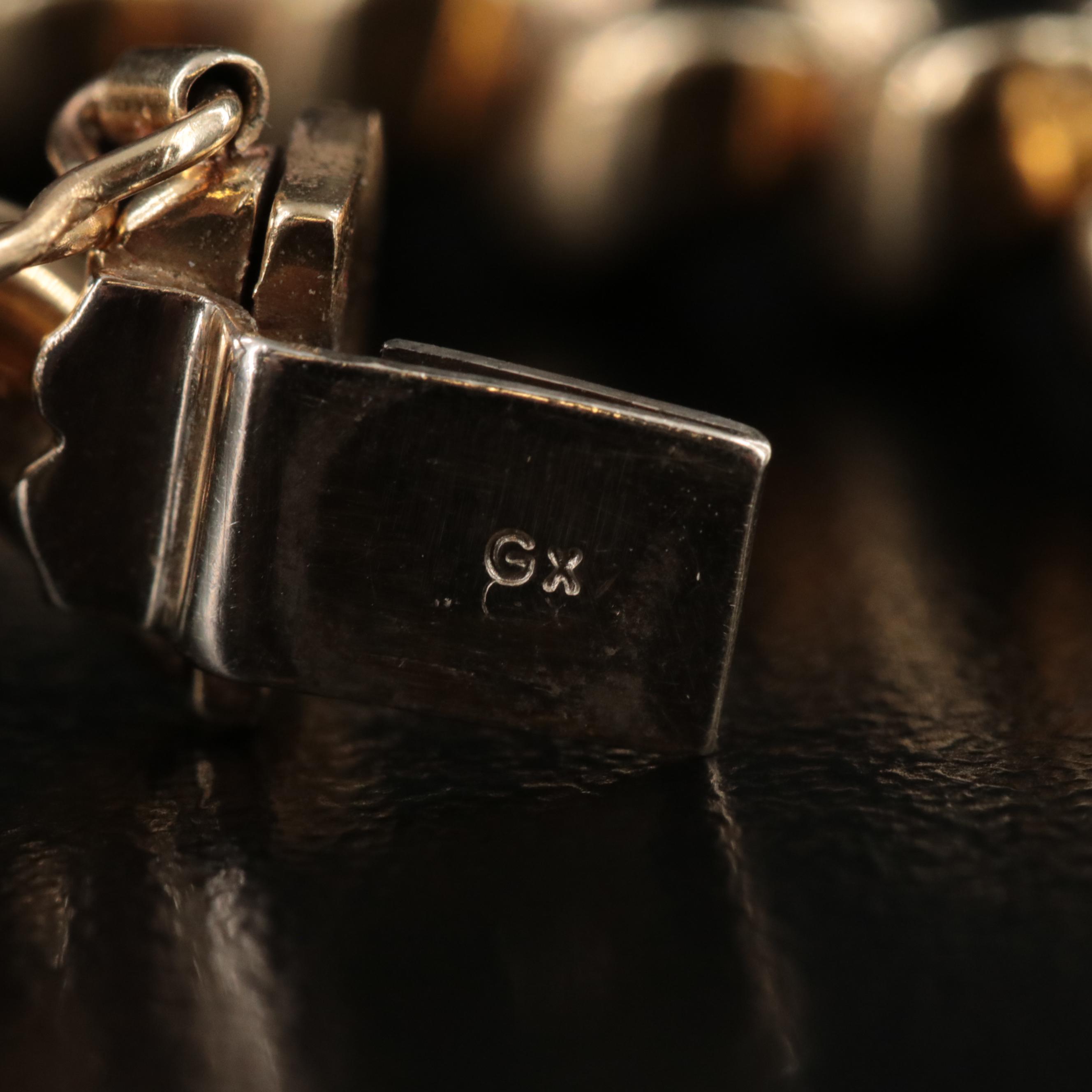 Italian 14K San Marco Chain Bracelet