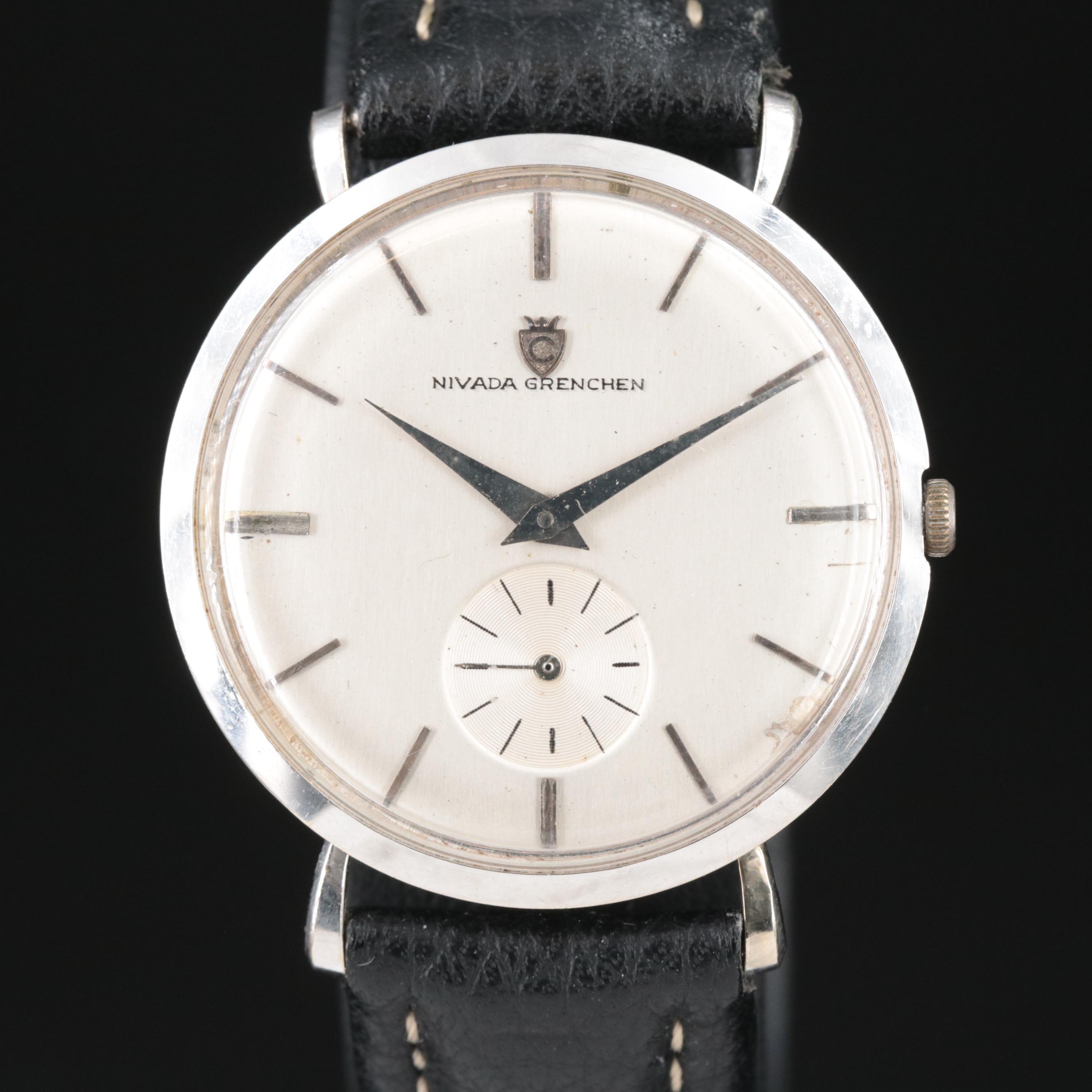 14K Nivada Grenchen Manual Wind Watch