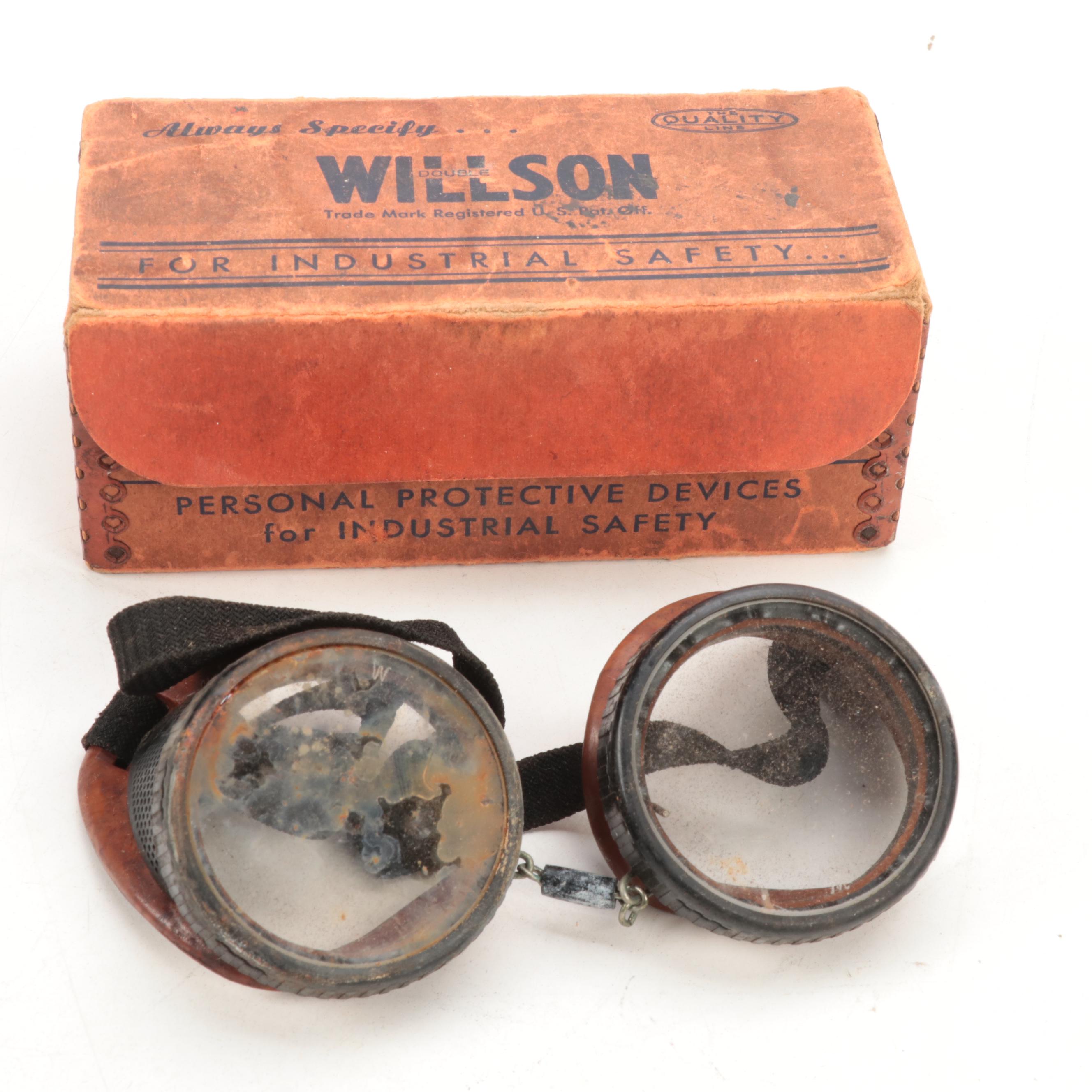 Wilson Industrial Safety Goggles, Mid-20th Century