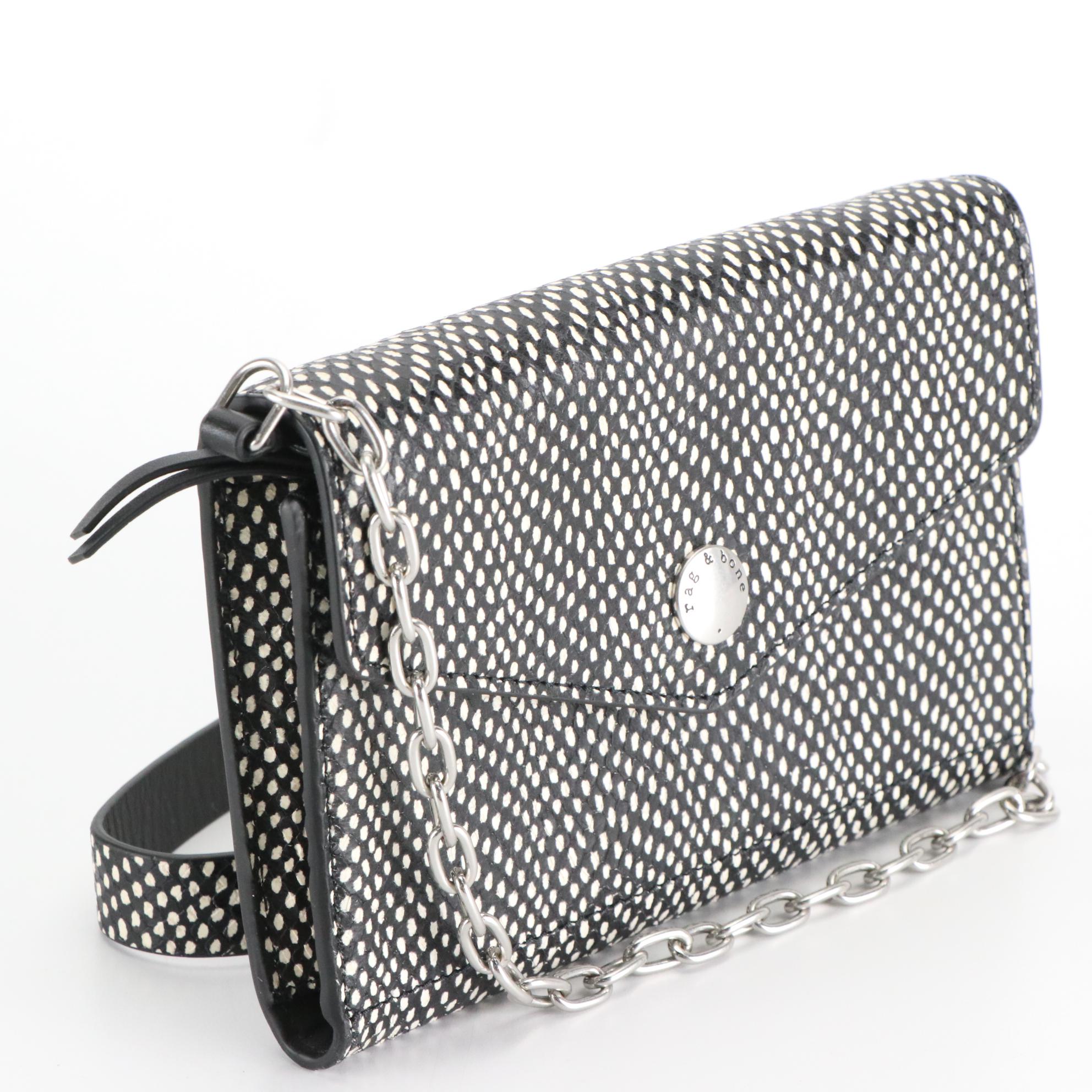 Vivo Shagreen Clutch Purse and Rag & Bone Leather Envelope Clutch Purse